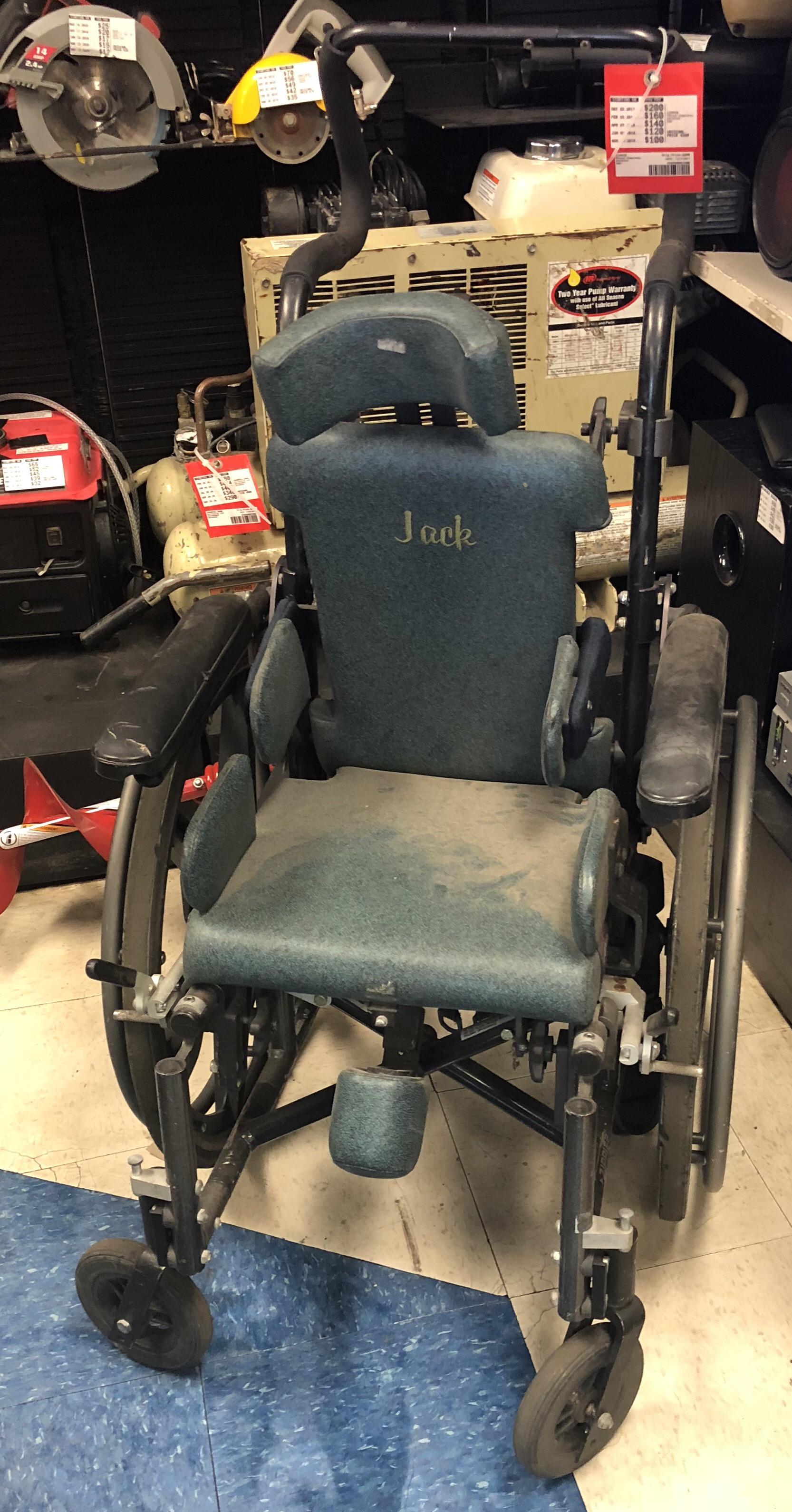 Found this dusty wheelchair in a pawn shop. Apparently it belonged to a