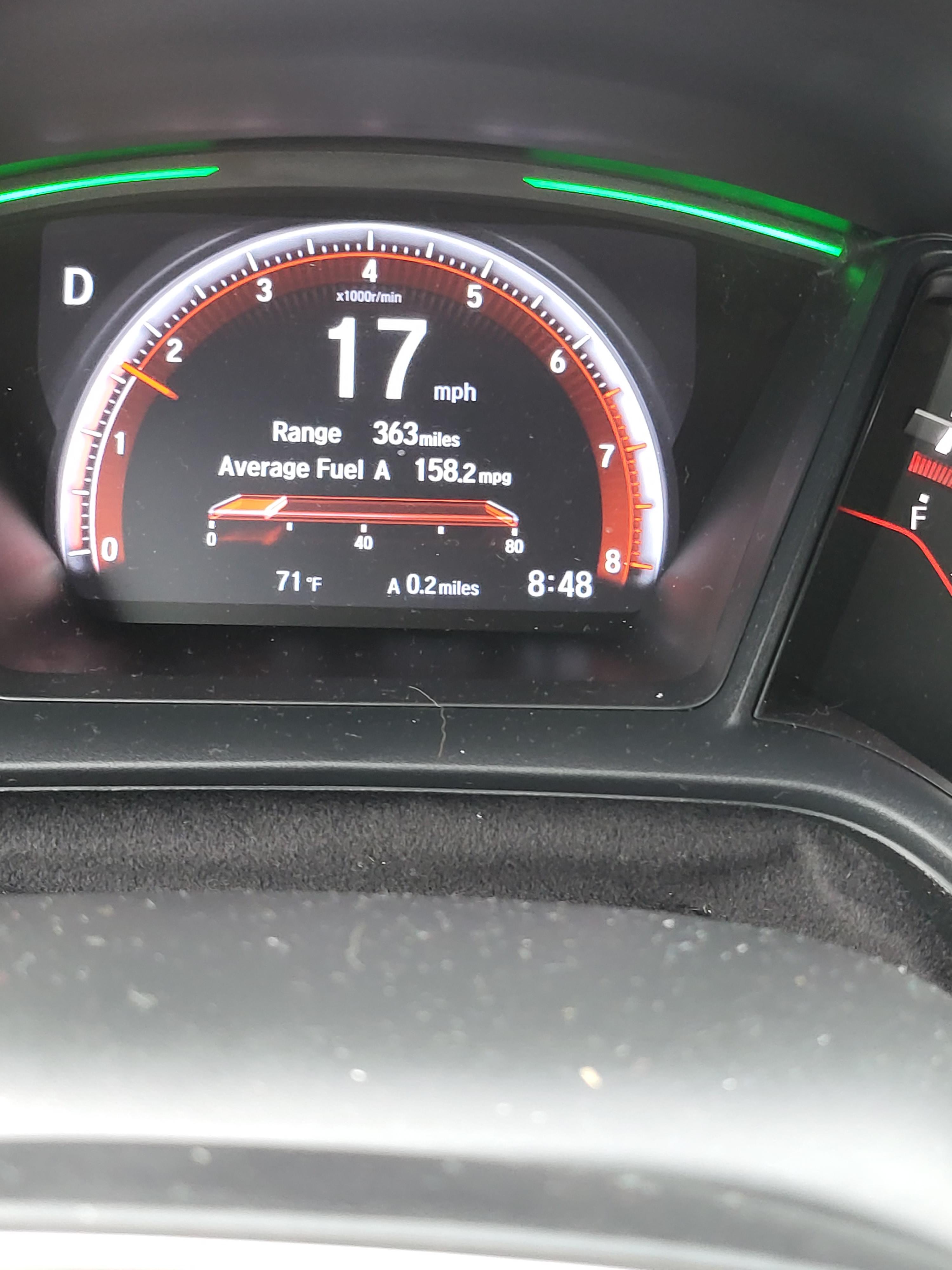 Wow such great gas mileage. Just accelerate slowly and coast instead of