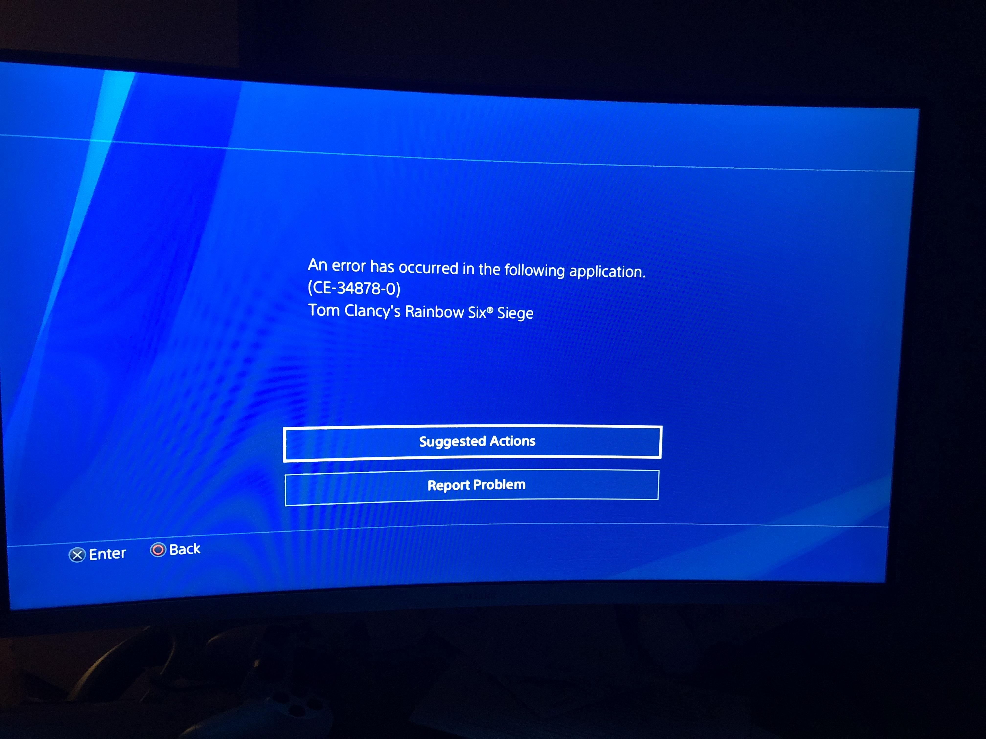 Blue Screen of Death r/Rainbow6
