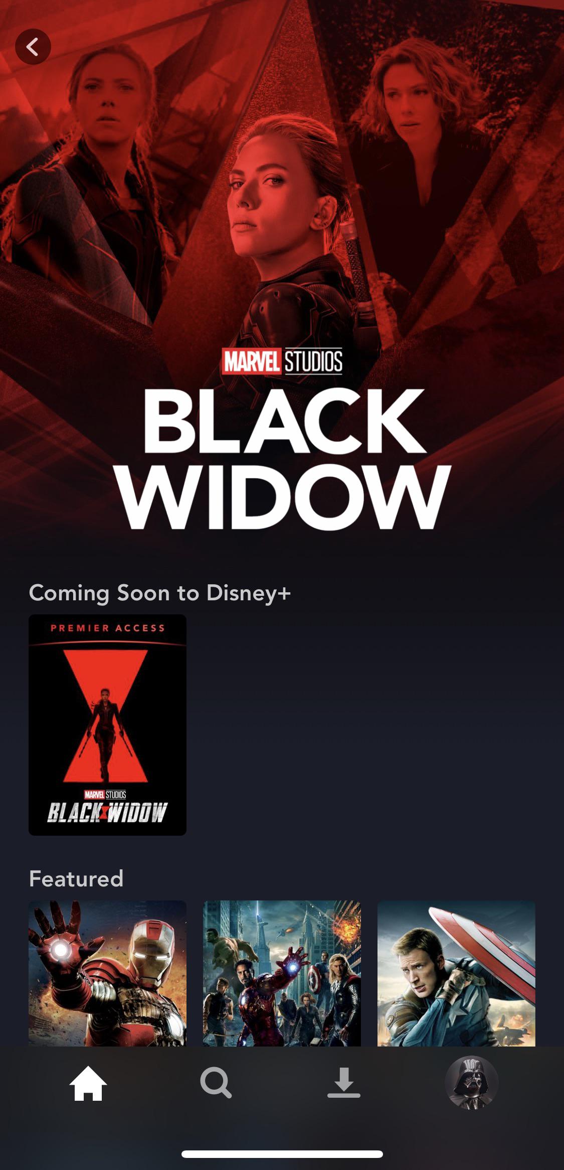 The Black Widow Collection, now on Disney Plus r/DisneyPlus