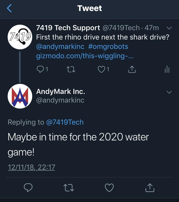 AndyMark Confirms Water Game 2020! FRC