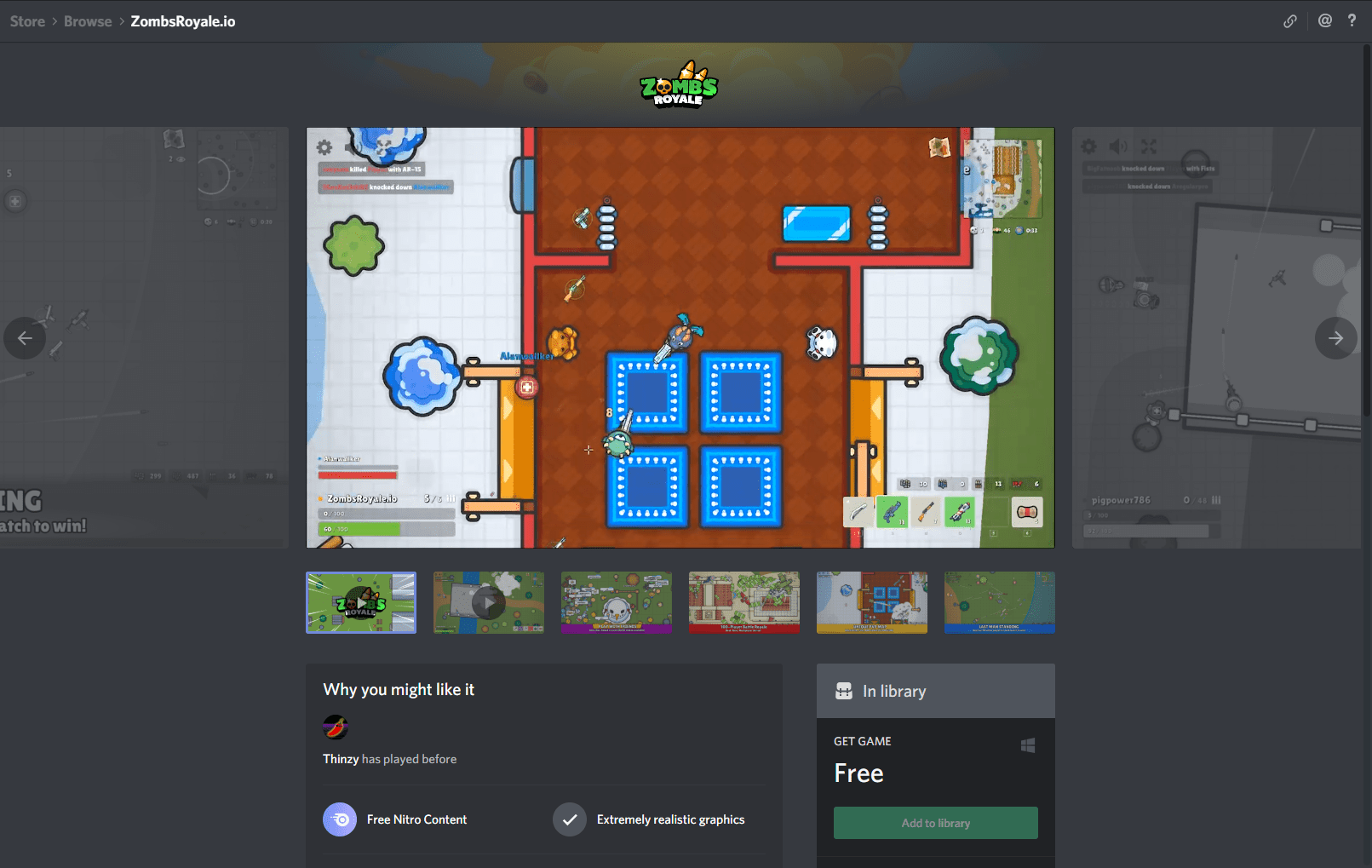 So ZombsRyale is now on Discord with extras if you have nitro r
