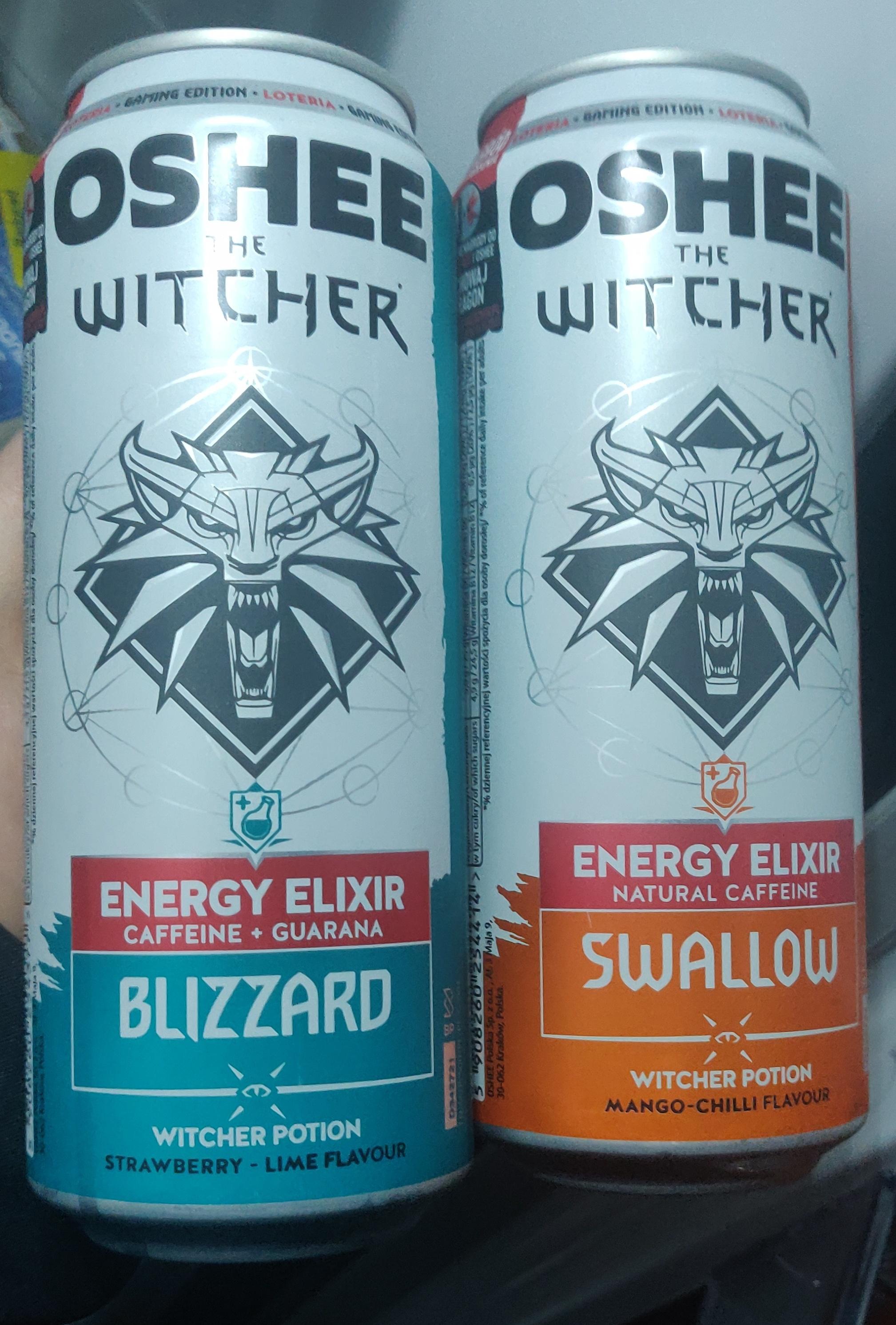 Witcher sponsored Energy drinks, interesting flavours, had to grab them