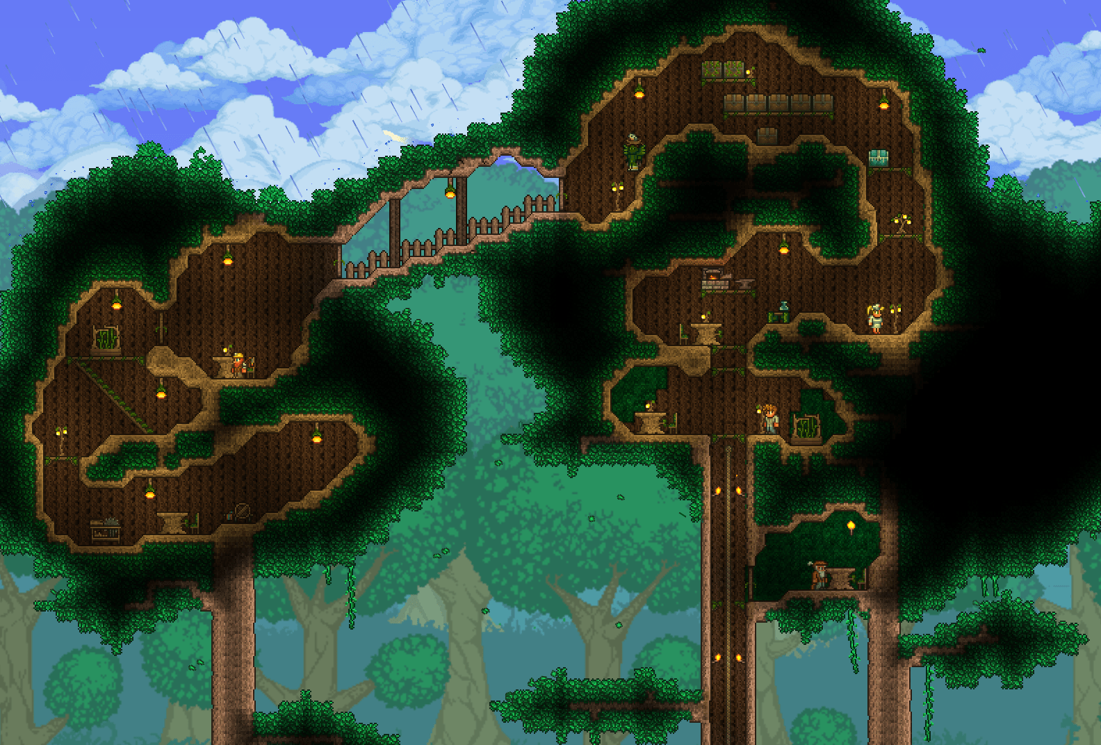 What do you think of my tree base for 1.4? I love the new living trees