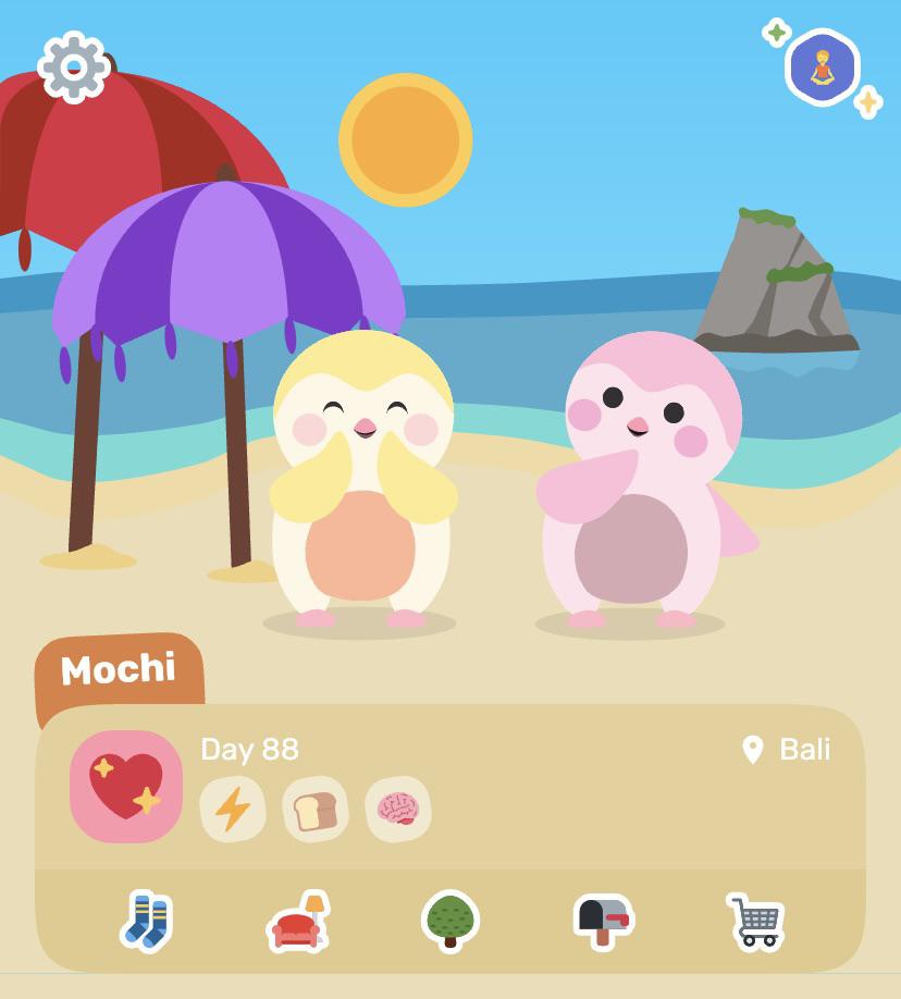 The app keeps undressing Mochi & friends…perhaps Bali has nude beaches