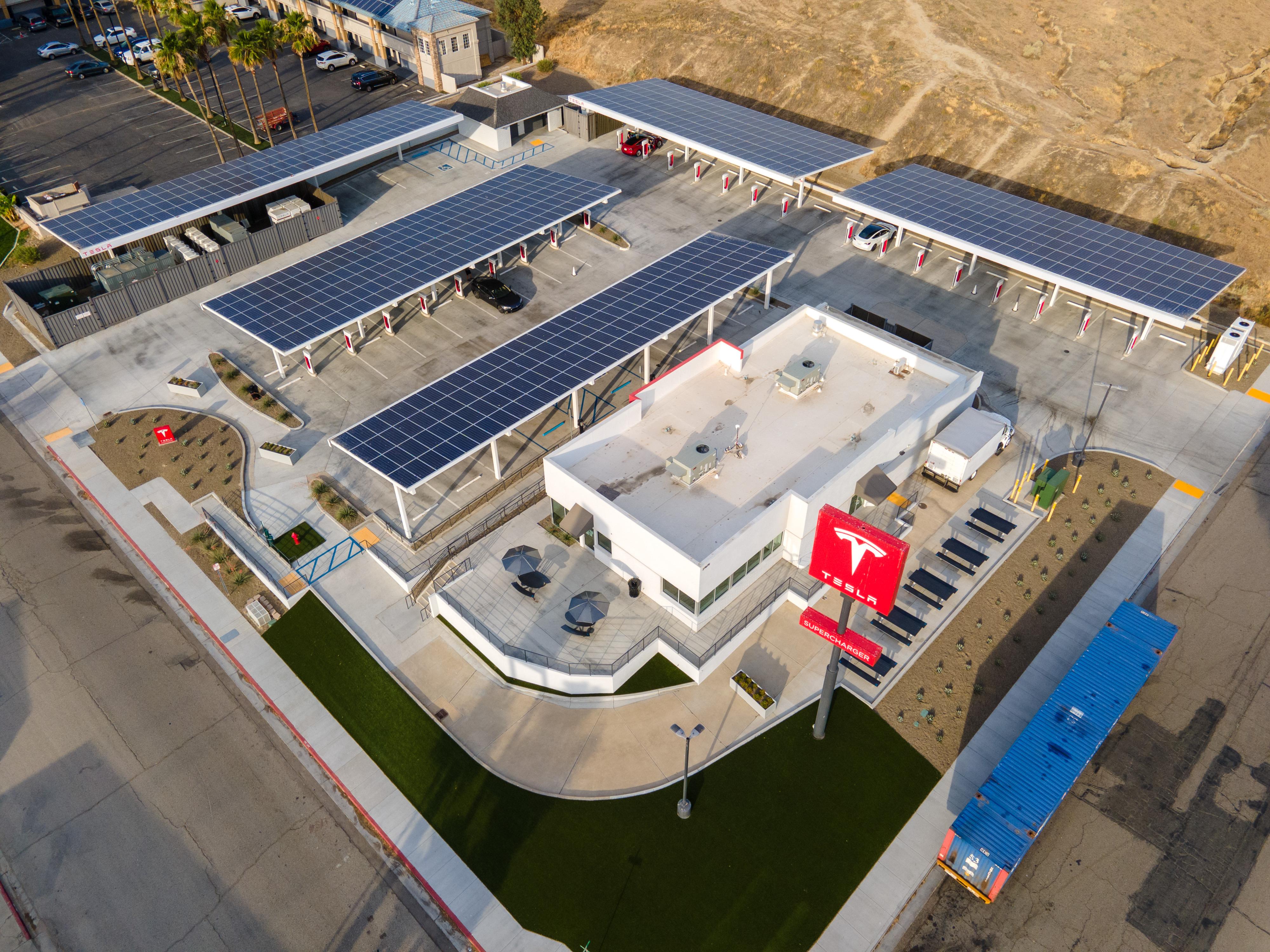Tesla Supercharger Kettleman City, CA r/drones