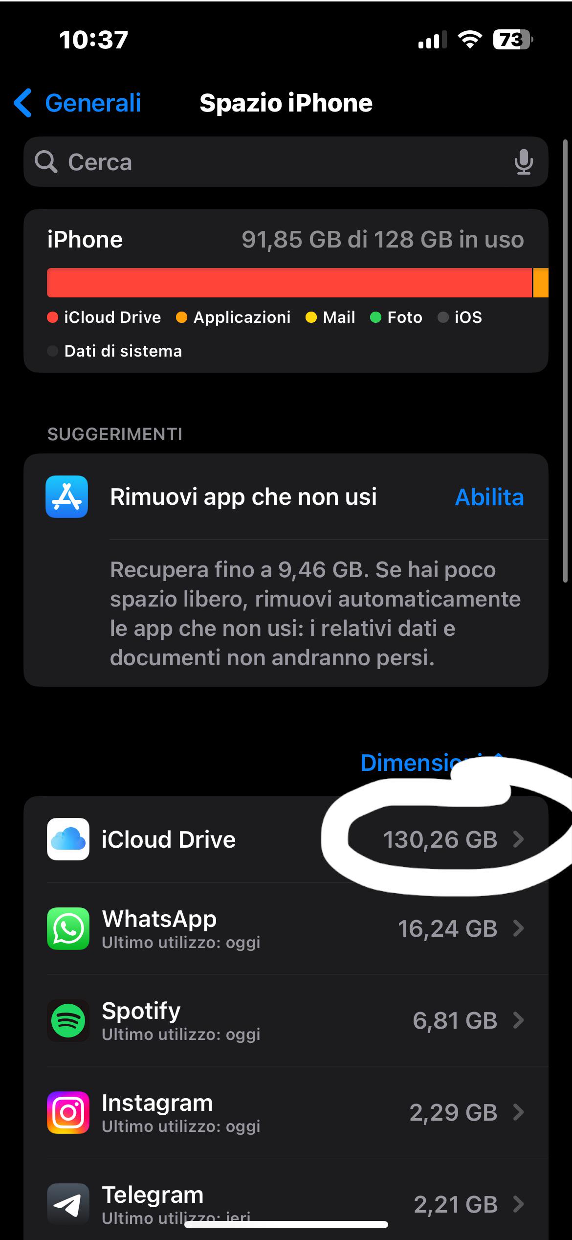 iCloud Drive uses too much GB? r/ios