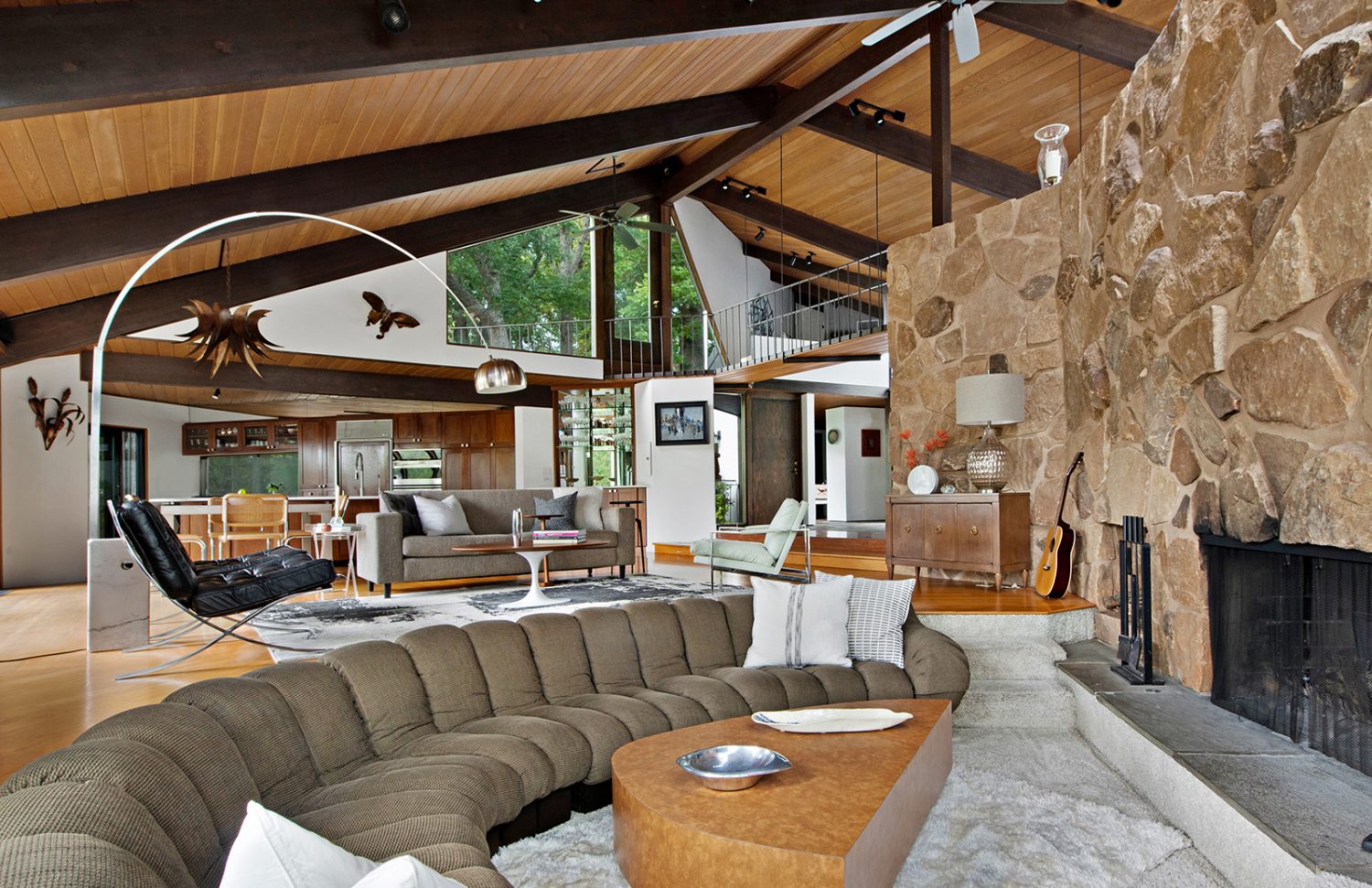 Mid Century Modern Sunken Living Room