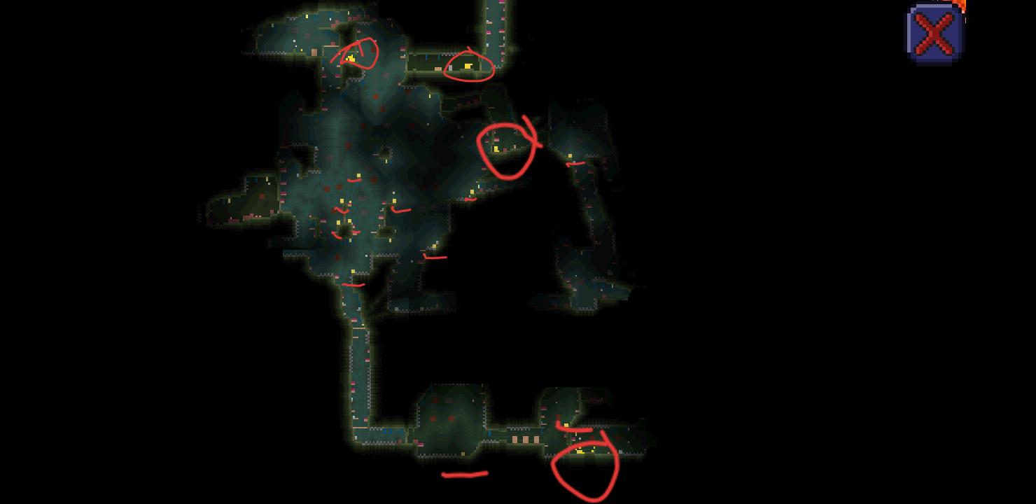 Thank you world gen, very cool! (Found 11 golden chests and all 4 biome