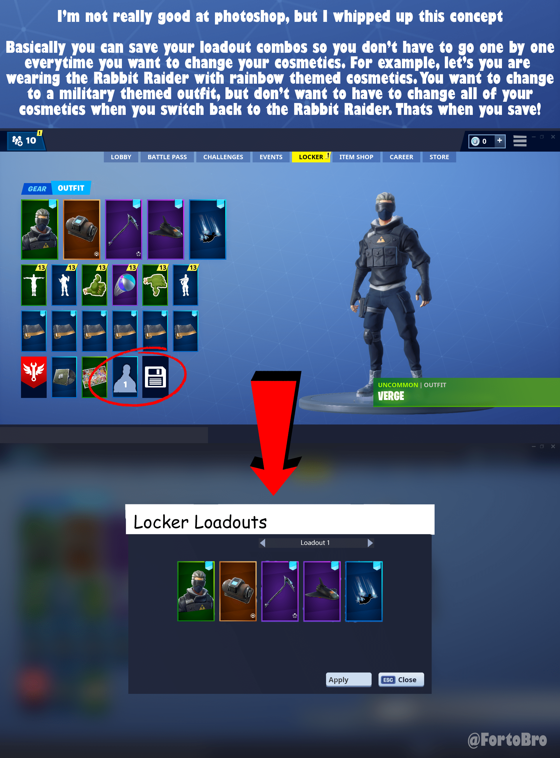 Locker Loadout Concept FortNiteBR