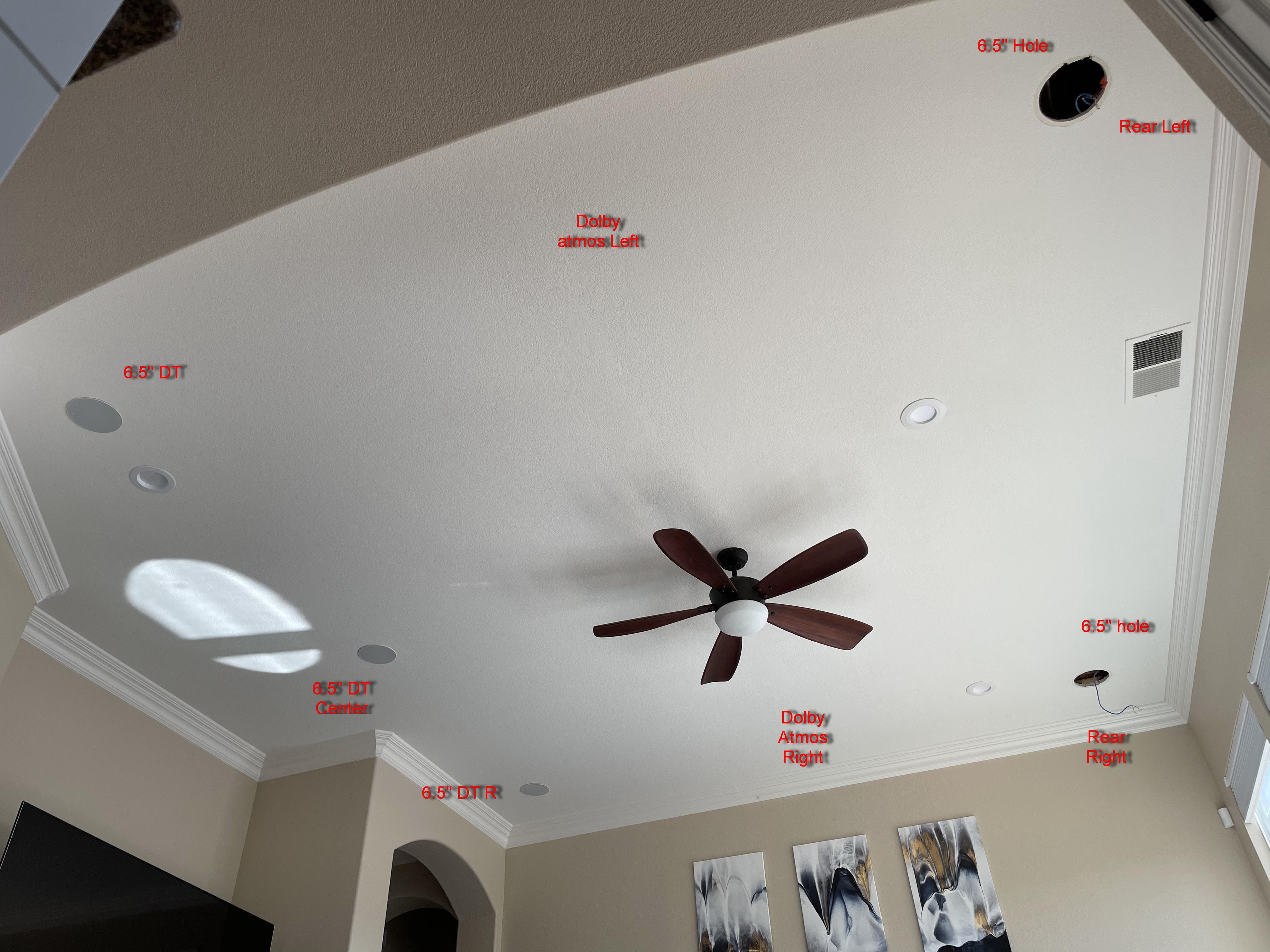 In Ceiling Surround Speakers