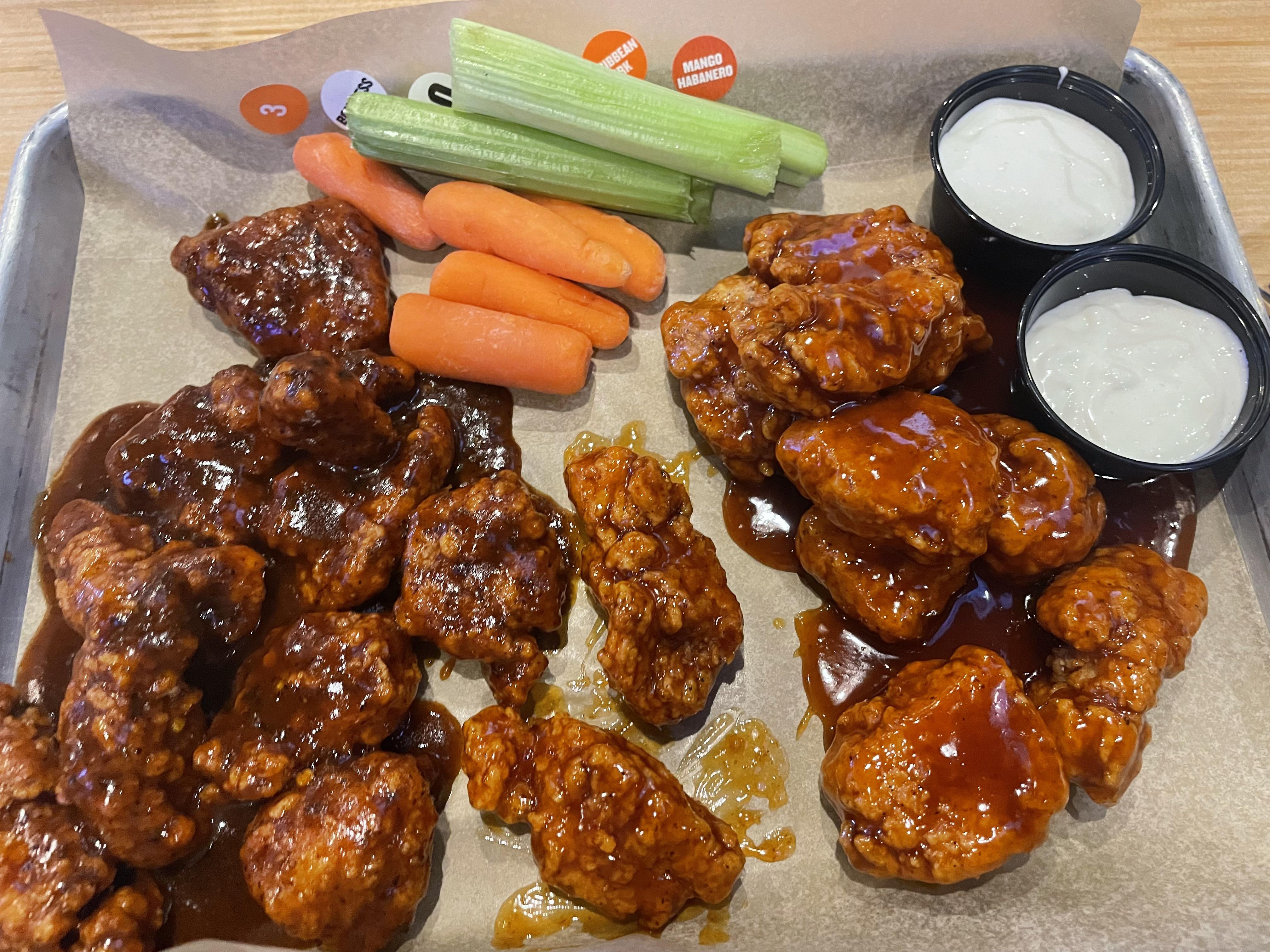 Mango Habanero and Caribbean Jerk. The ultimate combination. A perfect