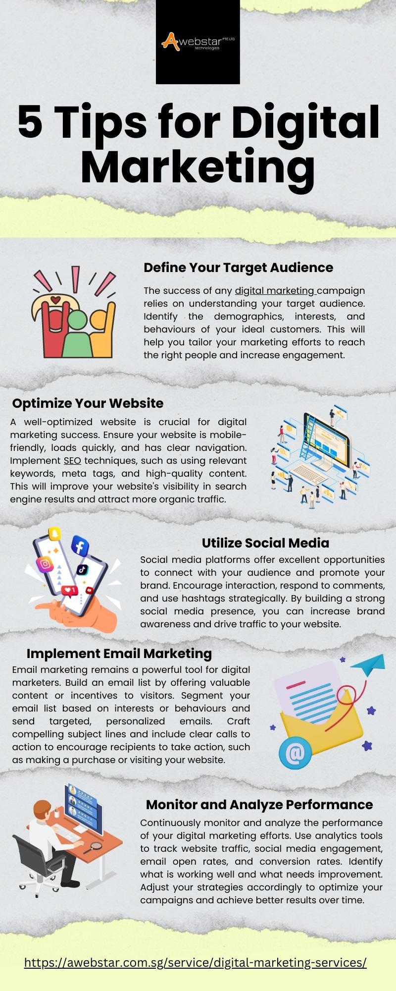 5 Tips For Digital Marketing r/awebstar