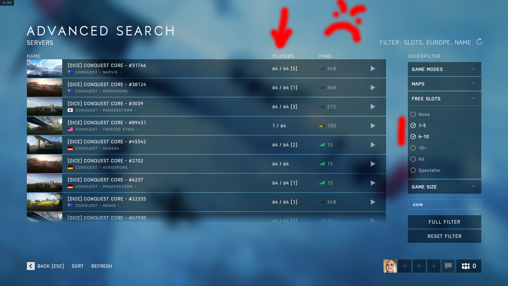 Server Browser still broken BattlefieldV