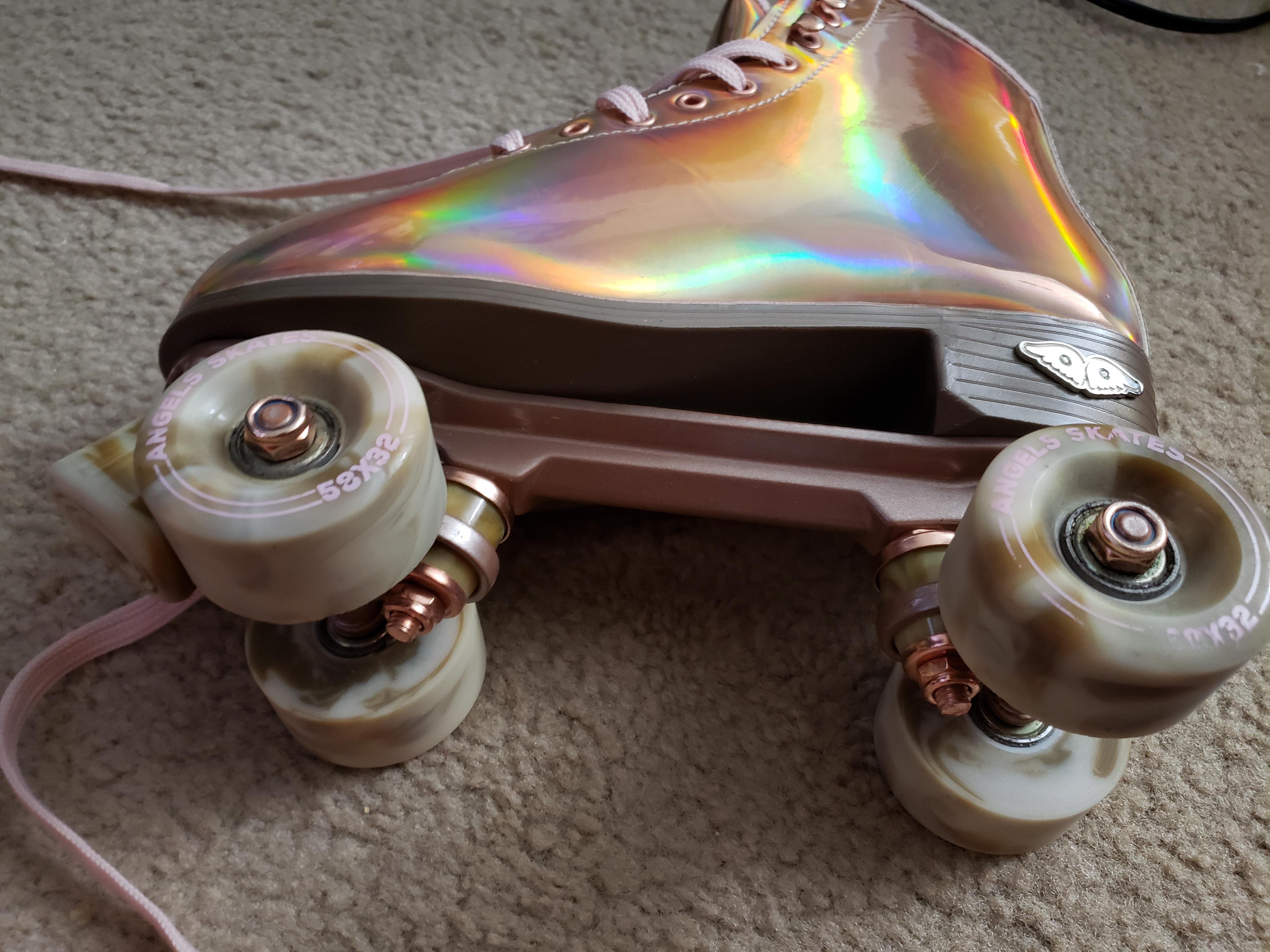 Angel skates with metal plates? r/Rollerskating