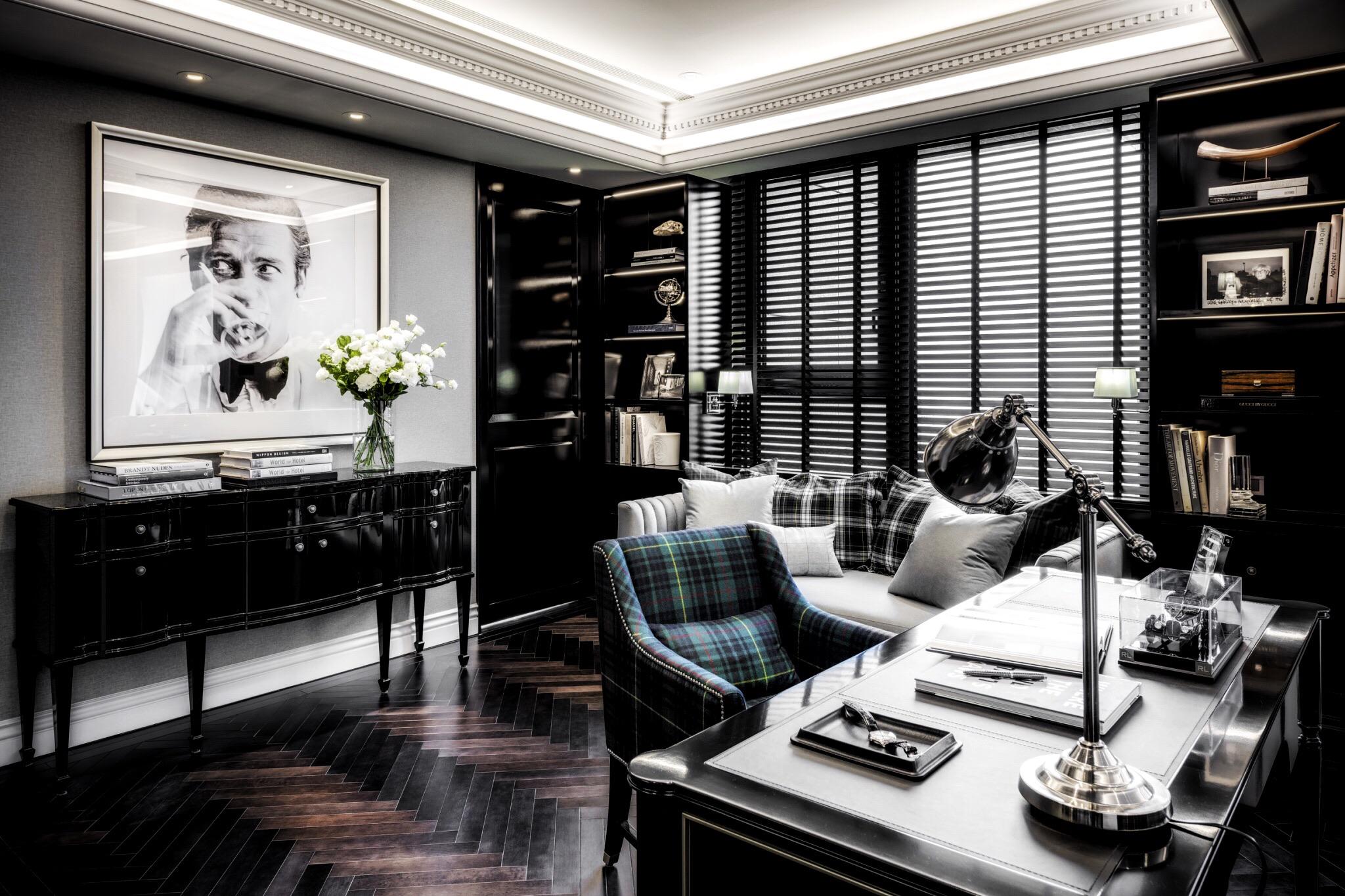 New apartment, Ralph Lauren style man cave r/malelivingspace