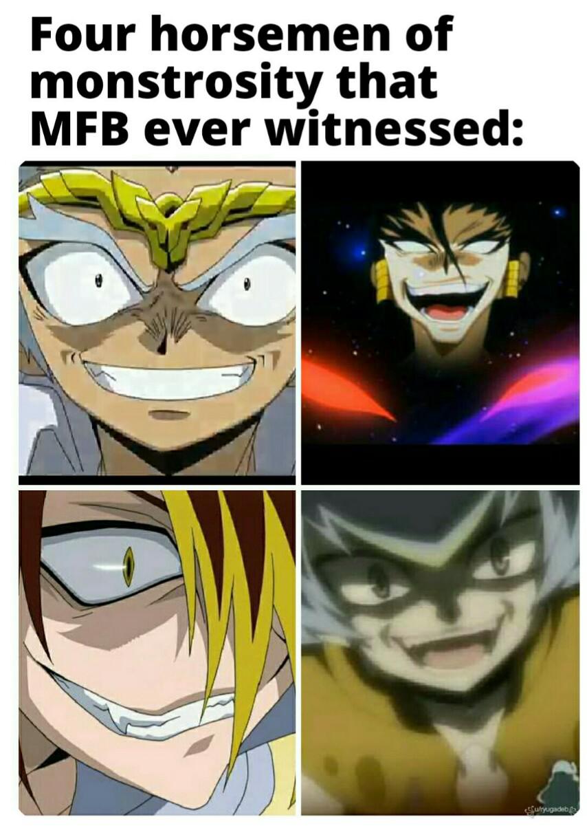 "spare him his life for his monstrosity" Beyblade