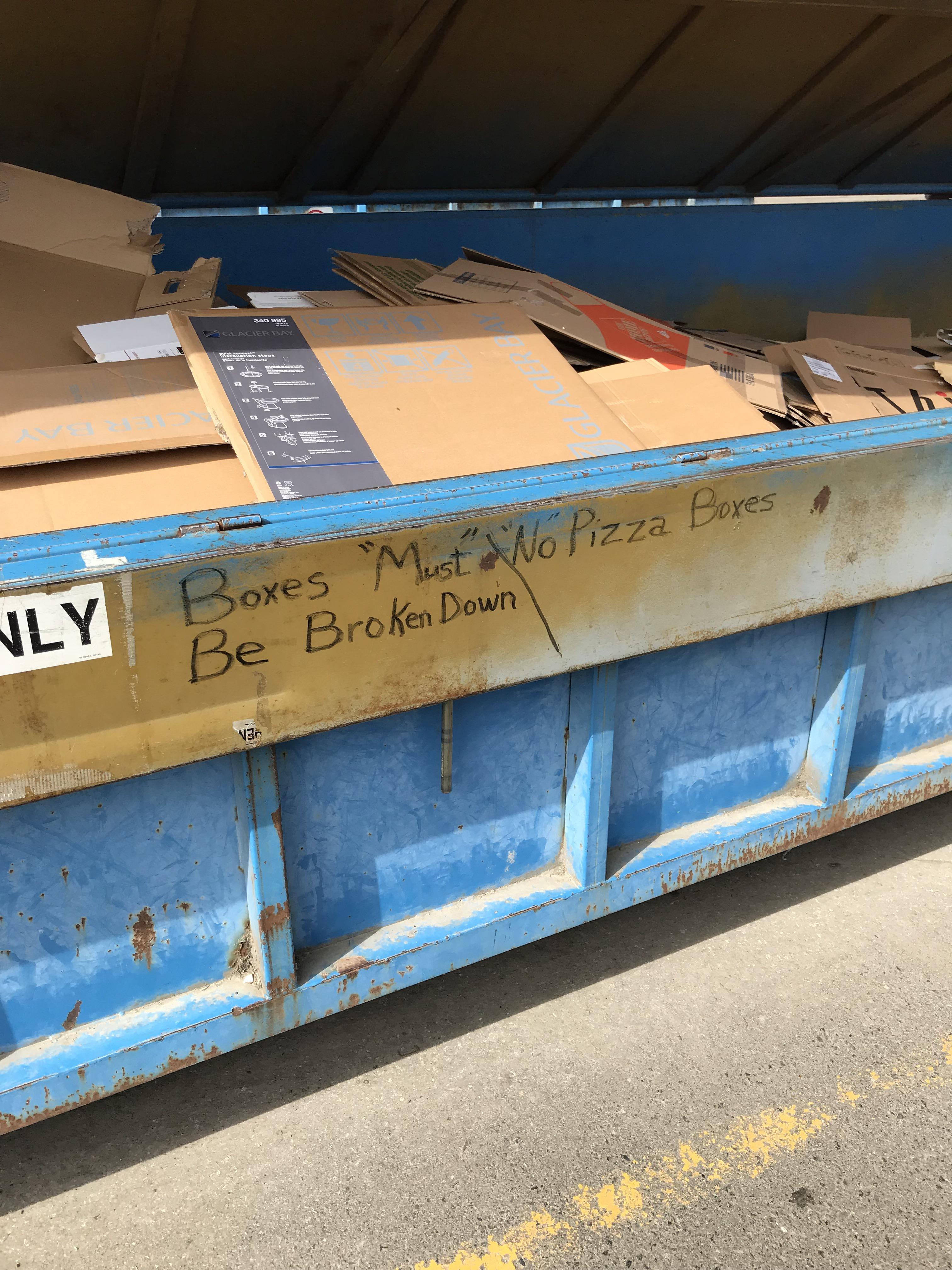 At my “local” recycling center r/UnnecessaryQuotes