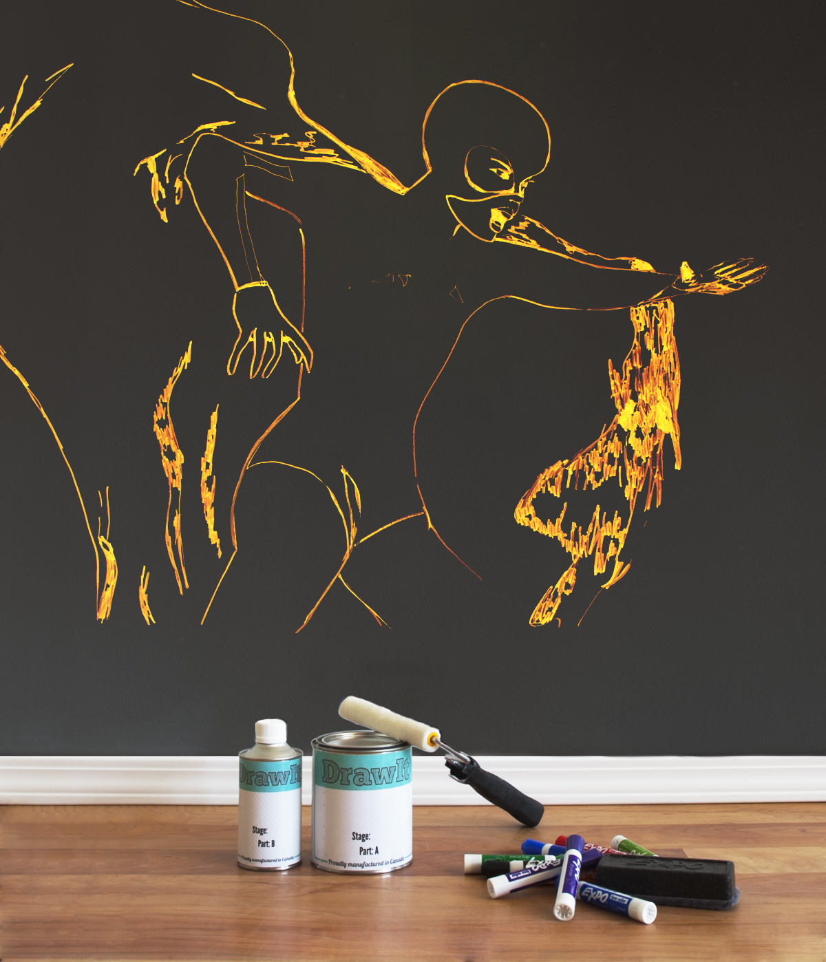 The Hero on Black DryErase board by Draw it Paint. r/WhiteboardDrawings