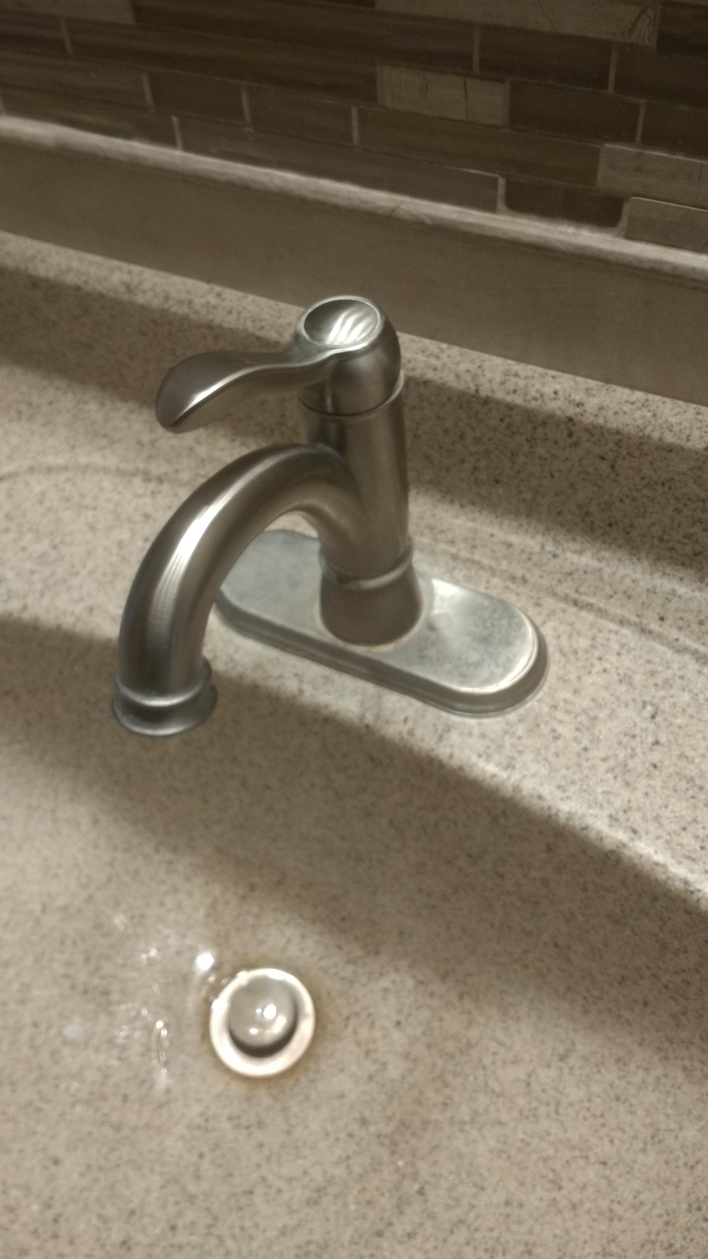 Just replaced our water heater, and this faucet doesn't work anymore