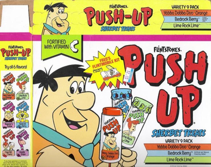The Flintstones pushup ice cream. r/nostalgia