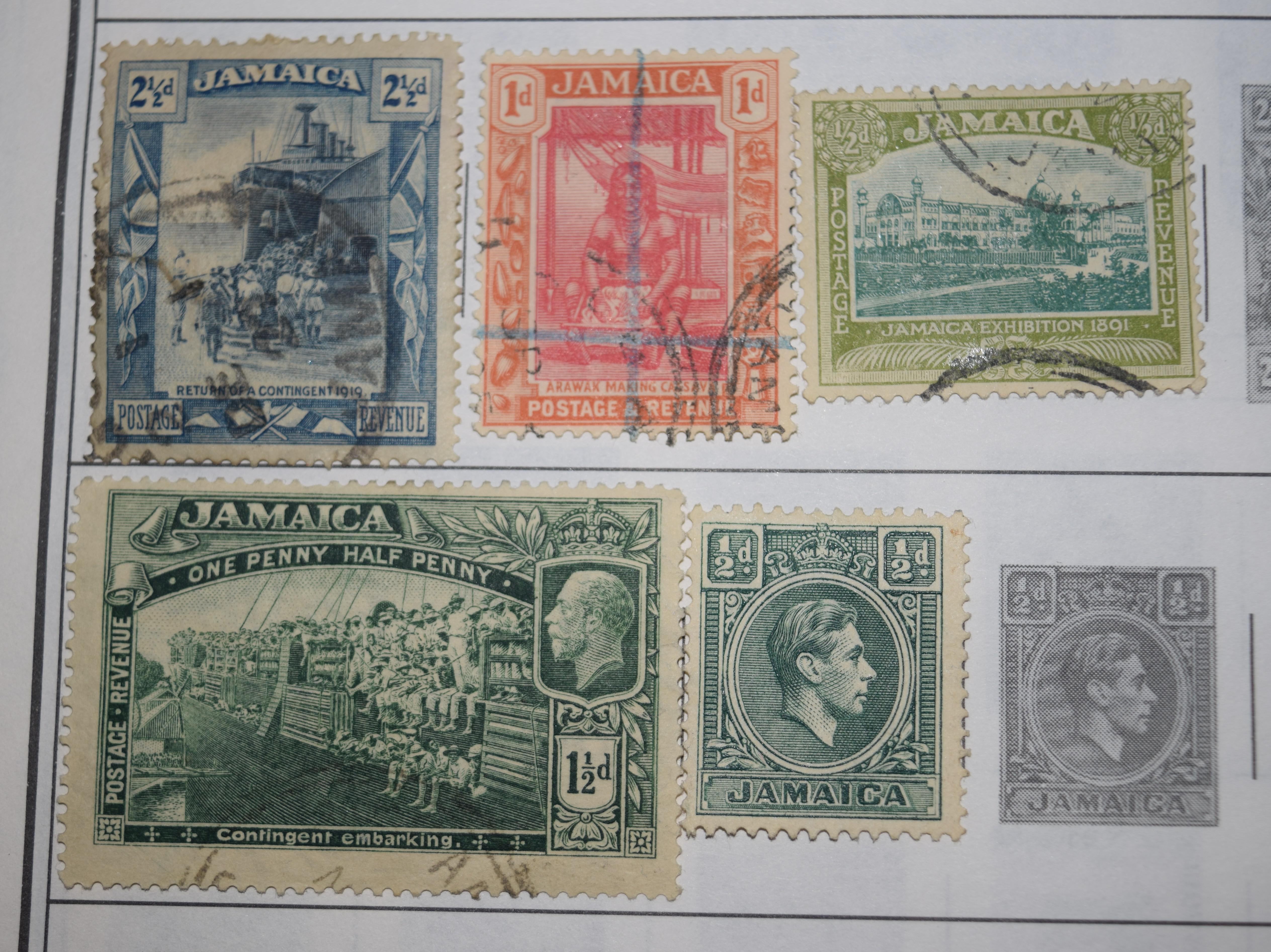 Antique stamps from Jamaica r/Jamaica