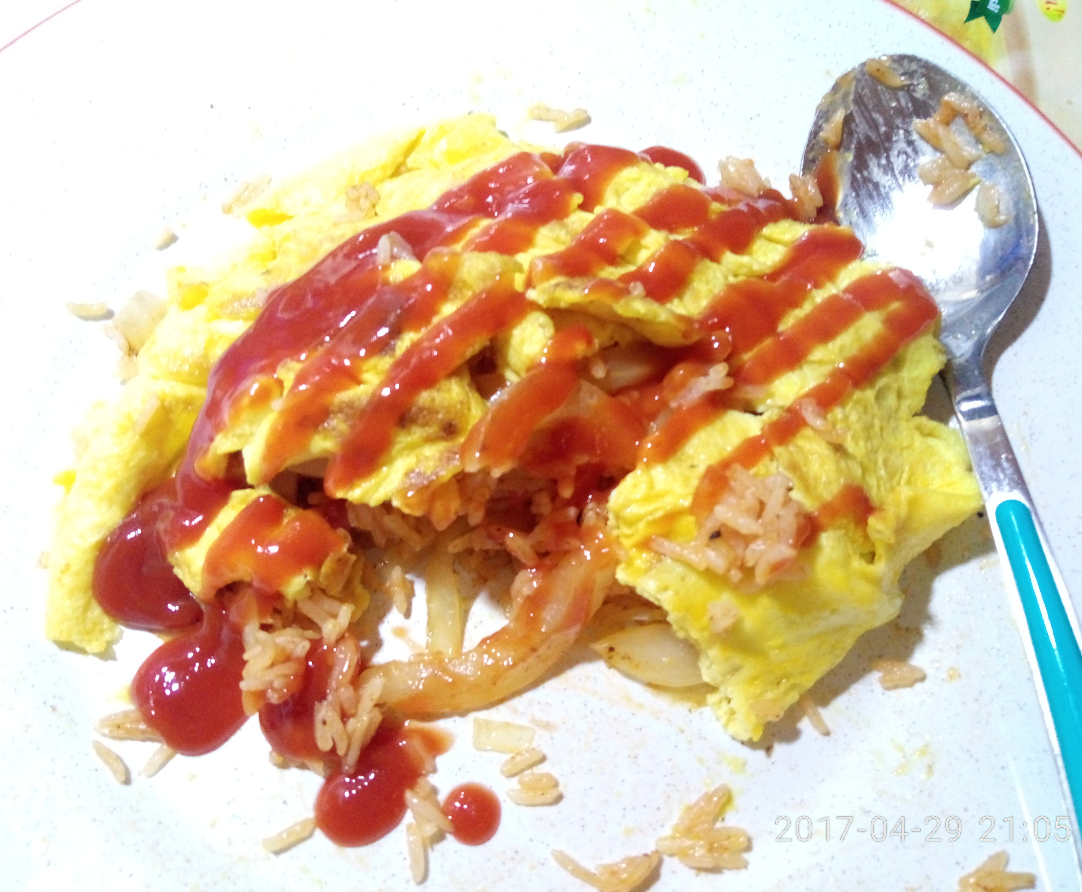 Omuraisu Japanese omelette on fried rice r/tonightsdinner