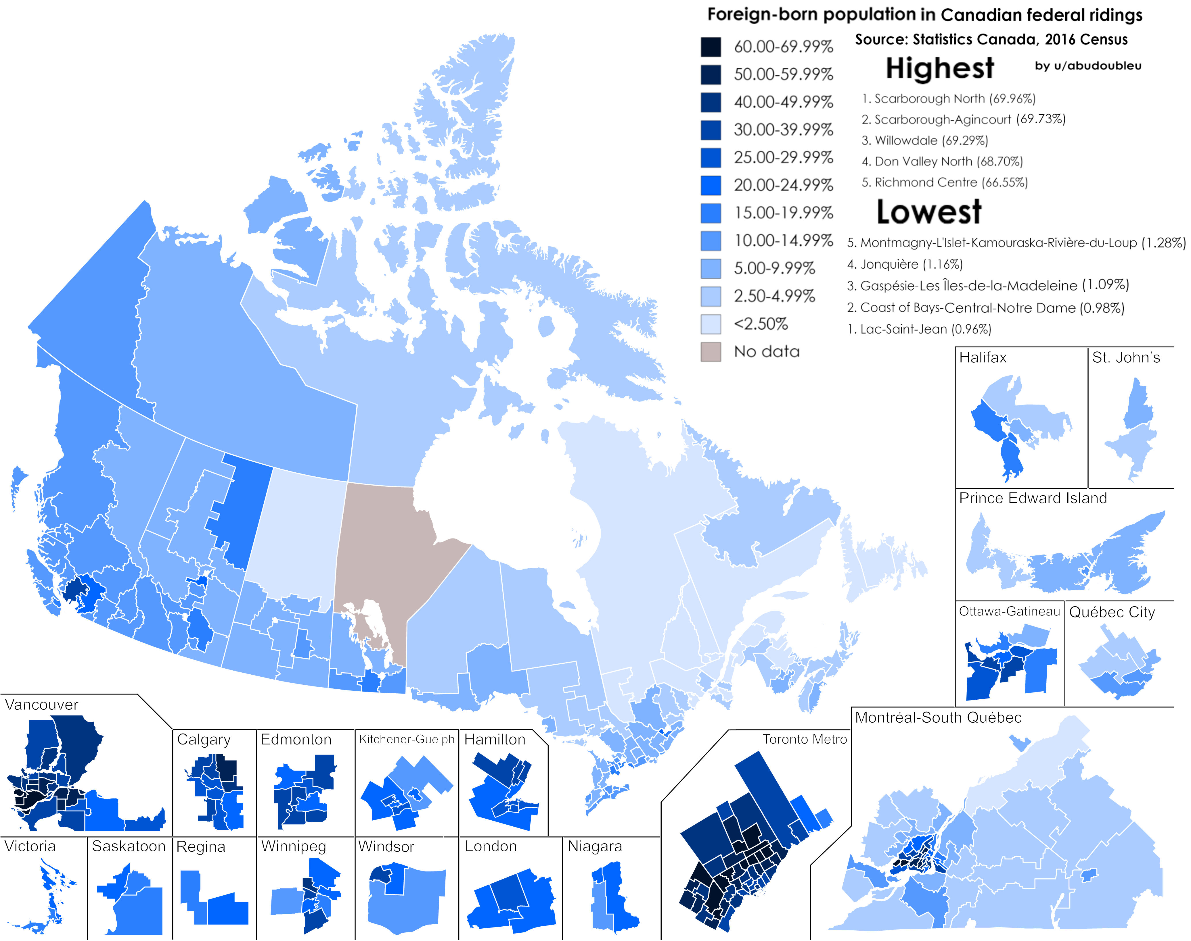 Canada's AngloCeltic Connections Foreignborn population in Canadian