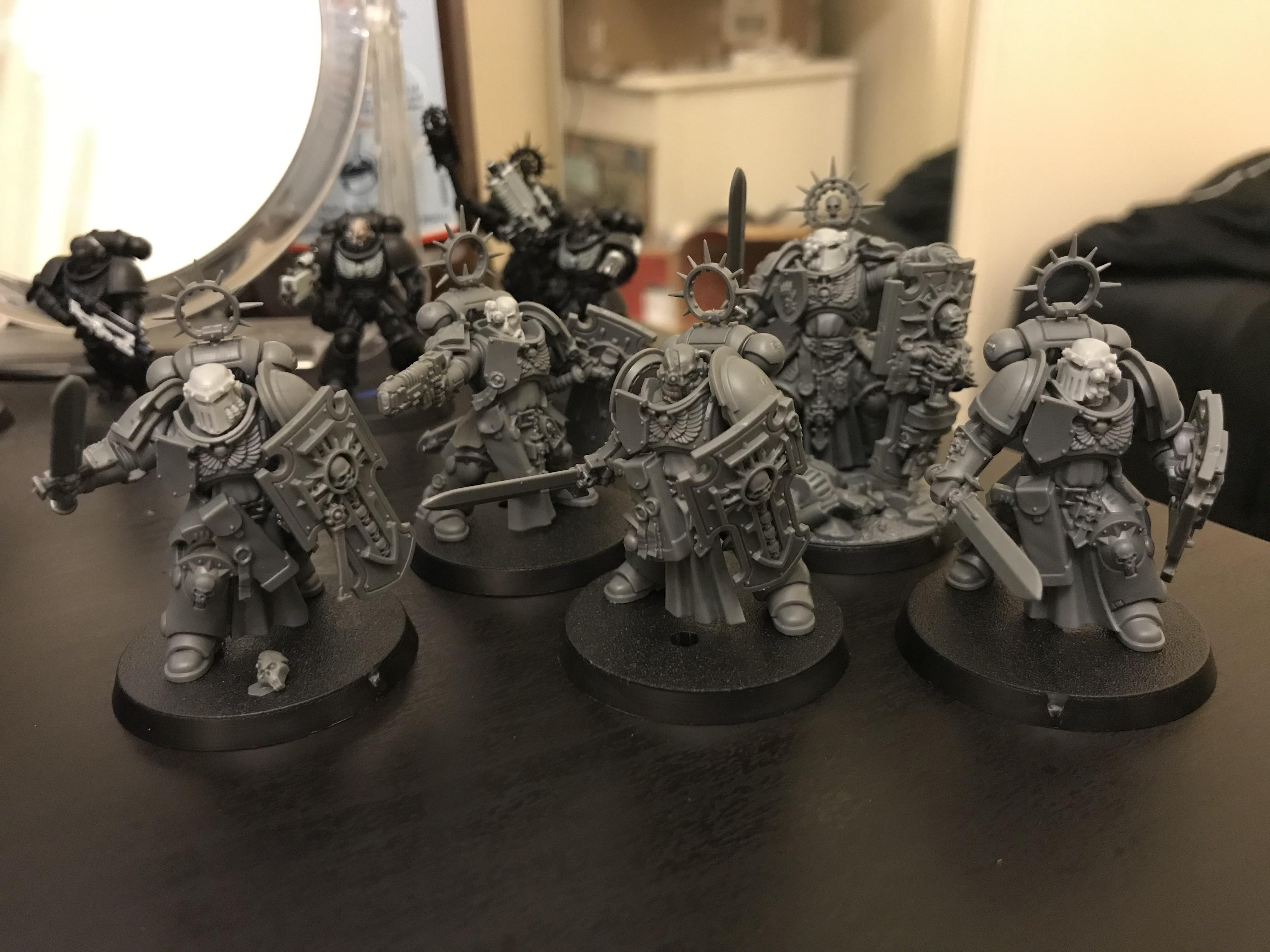 Starting an iron hands army, here’s the wip bladeguard r/IronHands40k