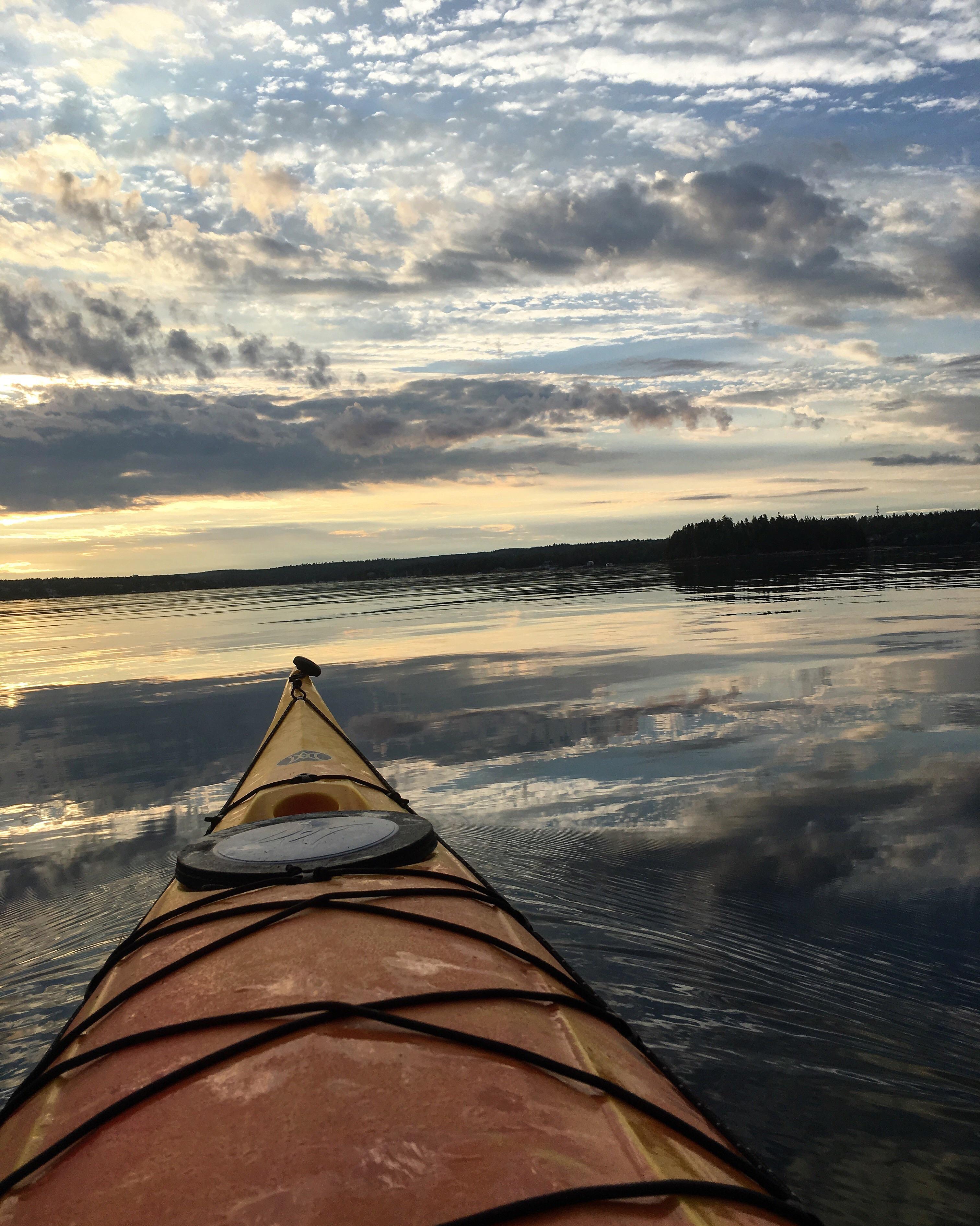 Morning light requires no filter. Kayaking in St. Margaret’s Bay, Nova