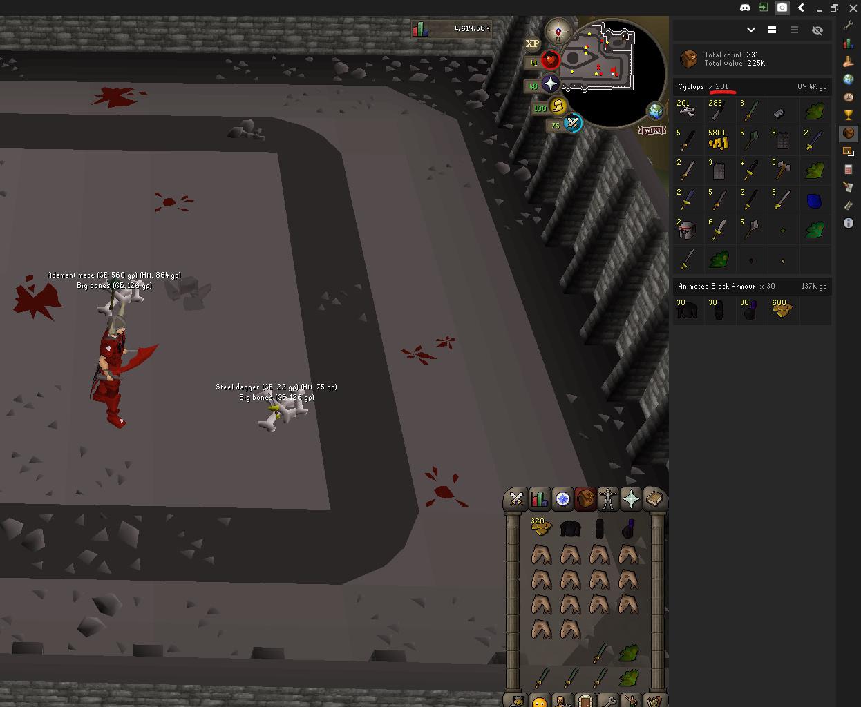 Currently Over 4x the Drop Rate for my Black Defender r/2007scape