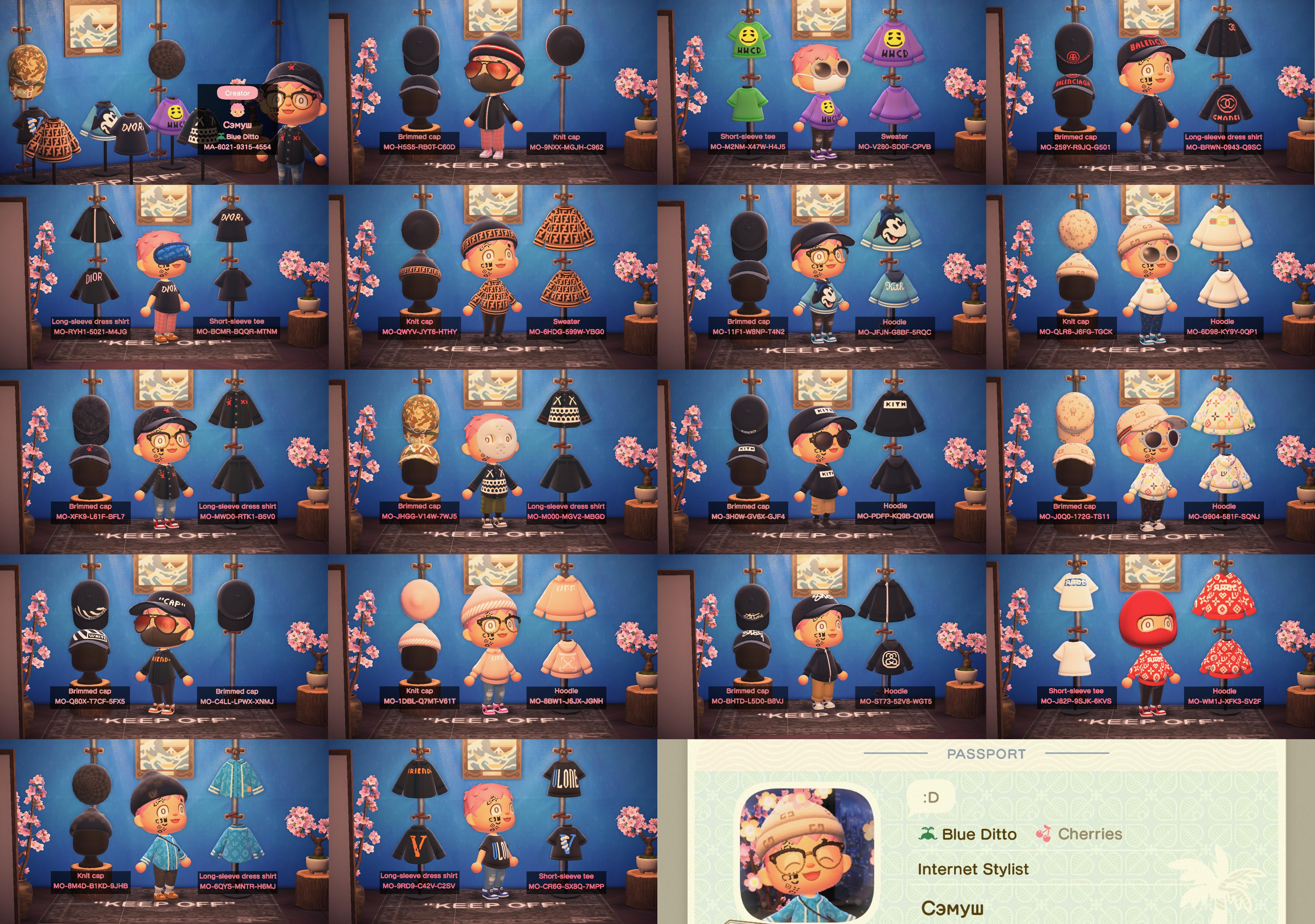 Designer Streetwear by me! QR Catalog r/ACNHstreetwear