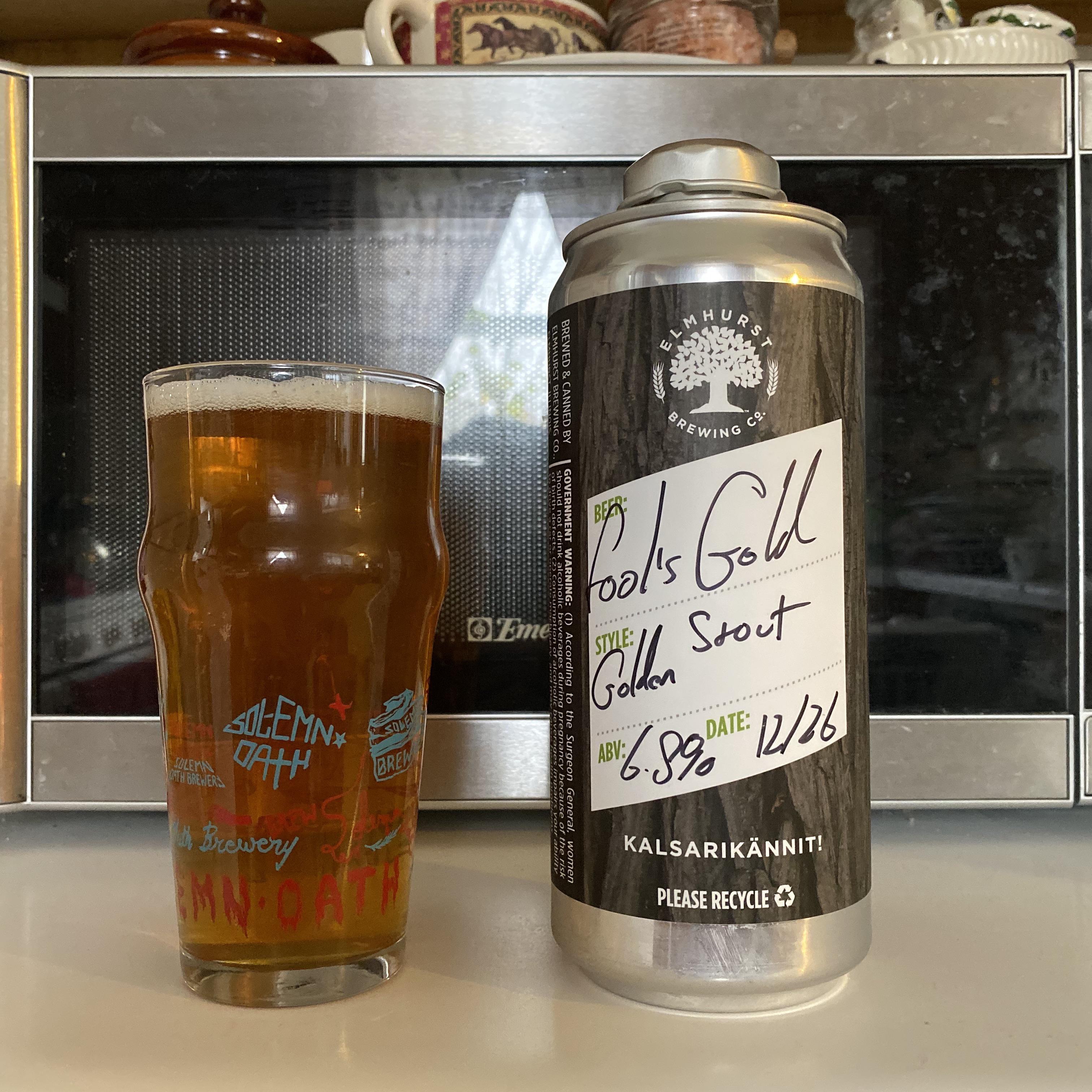 First time trying Fool’s Gold from Elmhurst Brewing Co.! Smells and