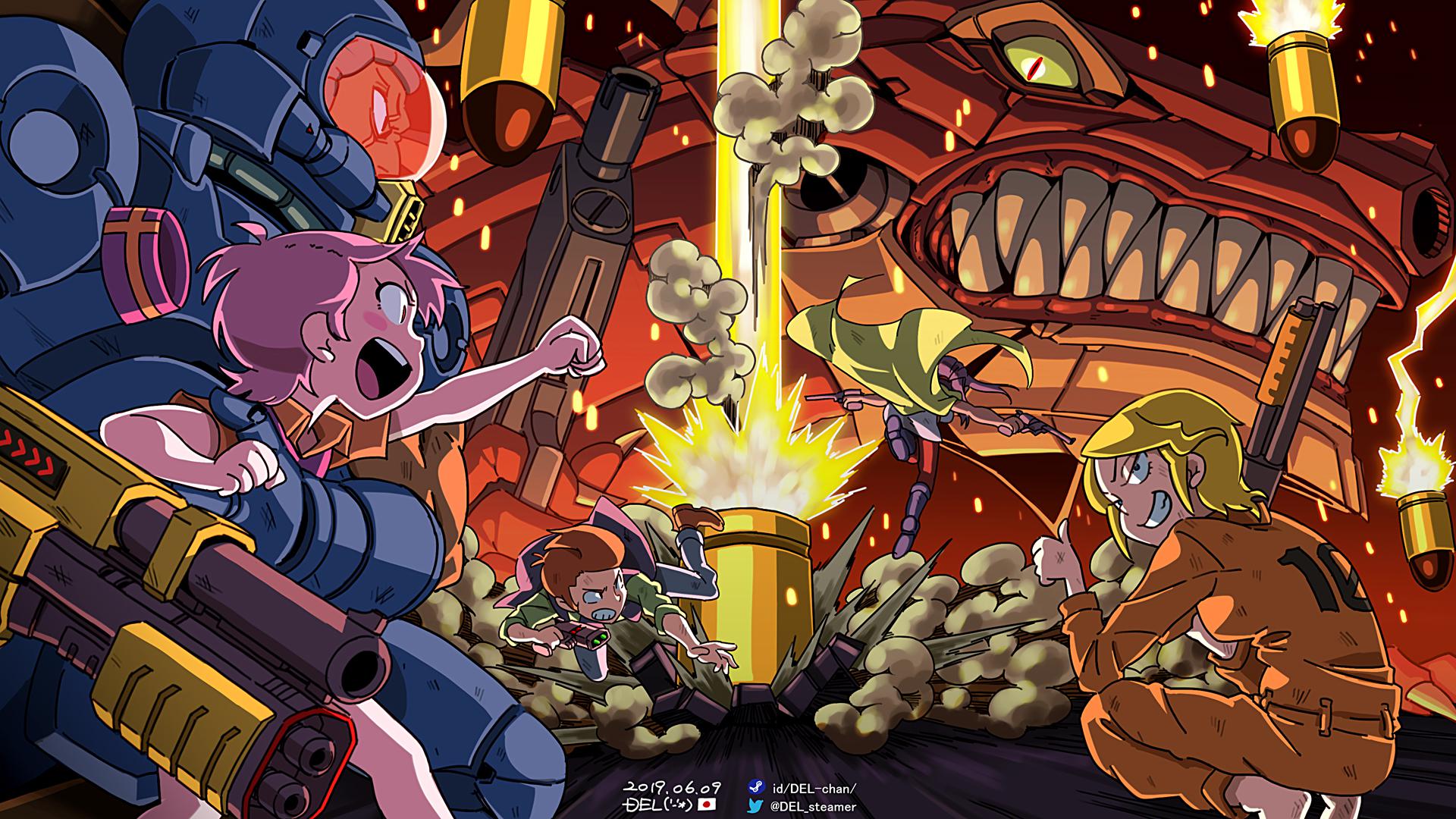 The Gungeoneers in action! (Art by Del) r/EnterTheGungeon