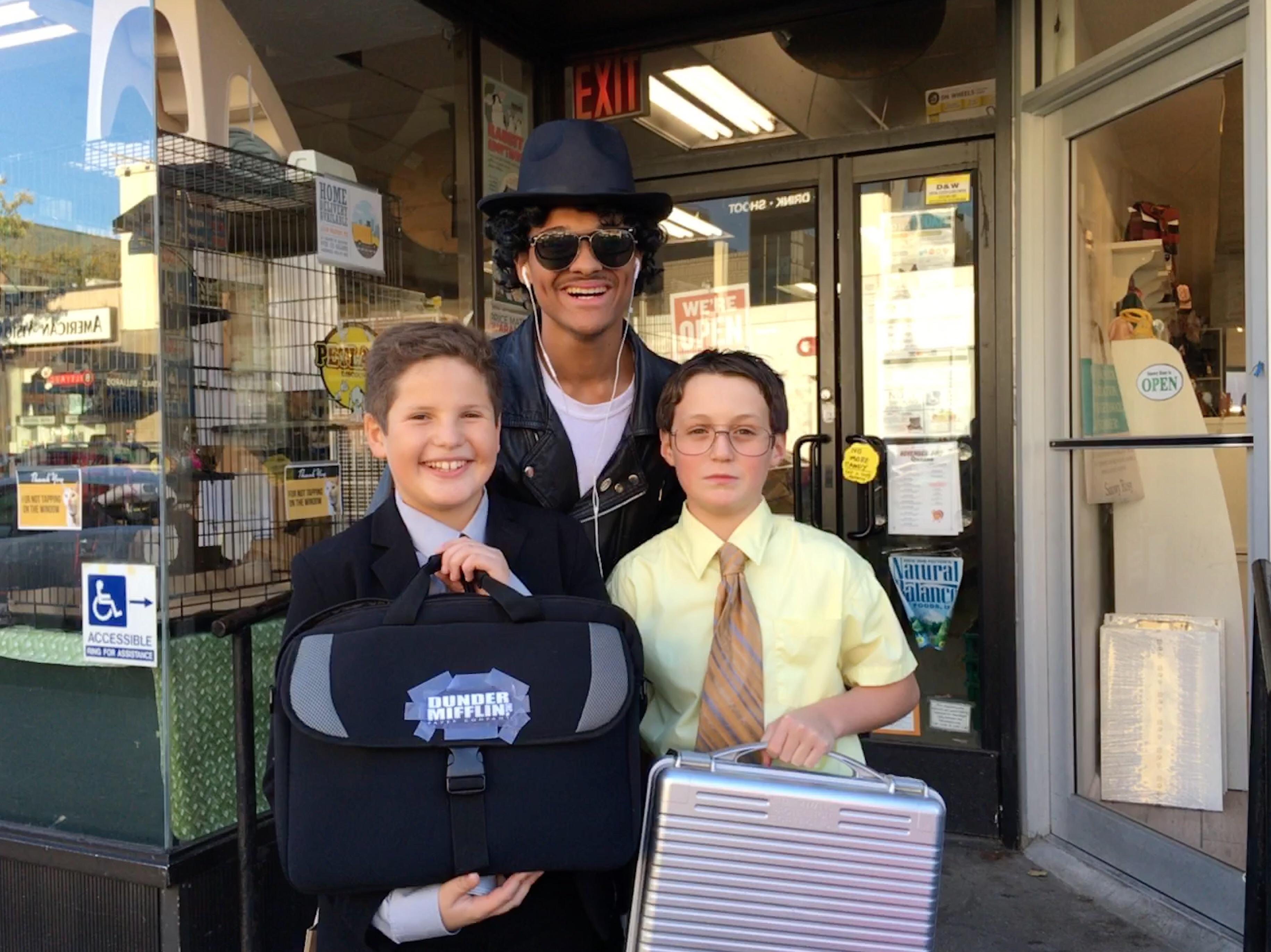 Found these kids dressed up as Michael and Dwight on Halloween