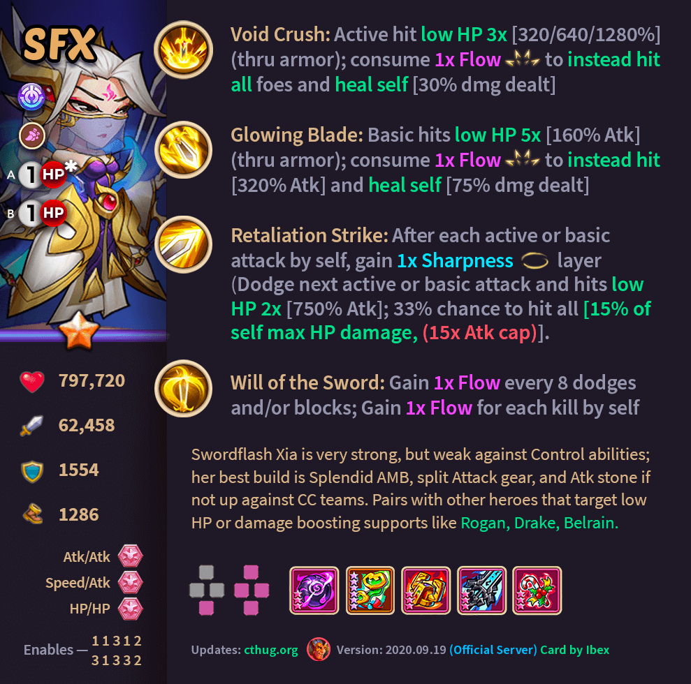 [Guide] Sword Flash Xia (SFX) hero card; Probably some mistakes or