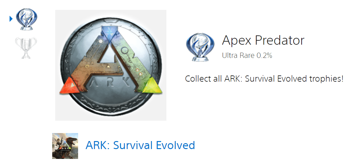 [ARK Survival Evolved] All Earned Legit No Admin Logging Trophies