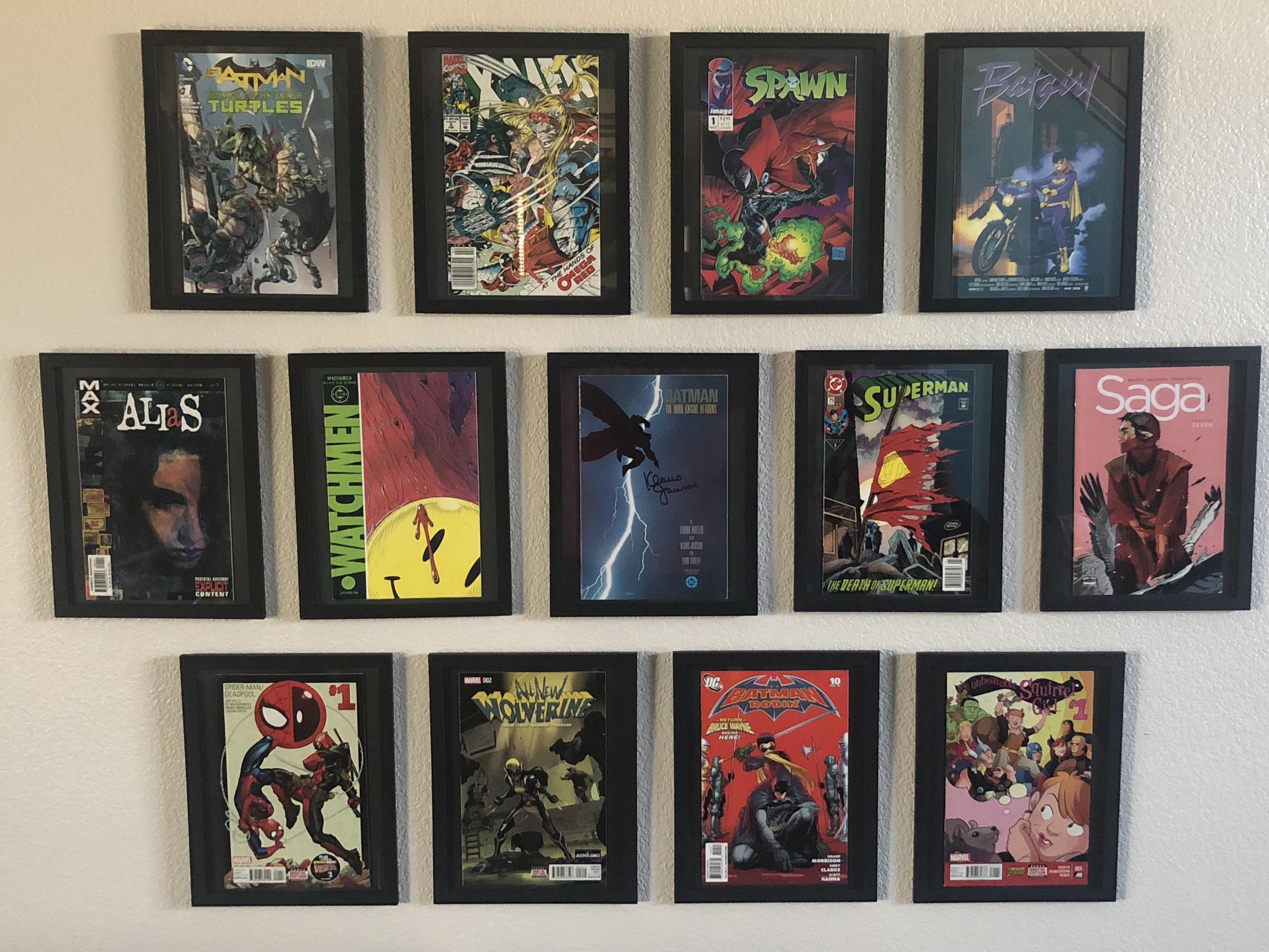 My attempt at a comic book wall. r/pics
