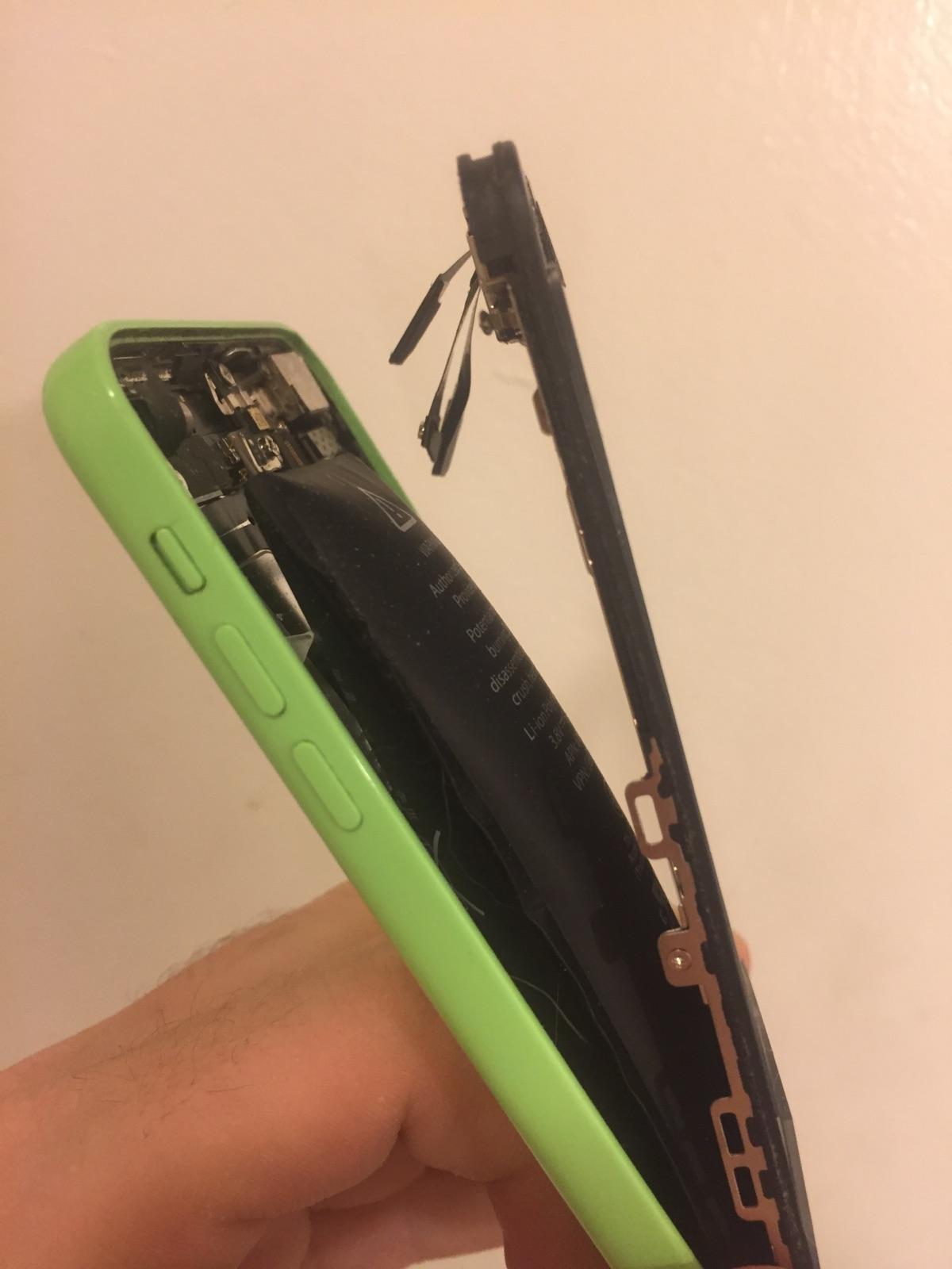 My phone started making a crackling sound while charging, then the