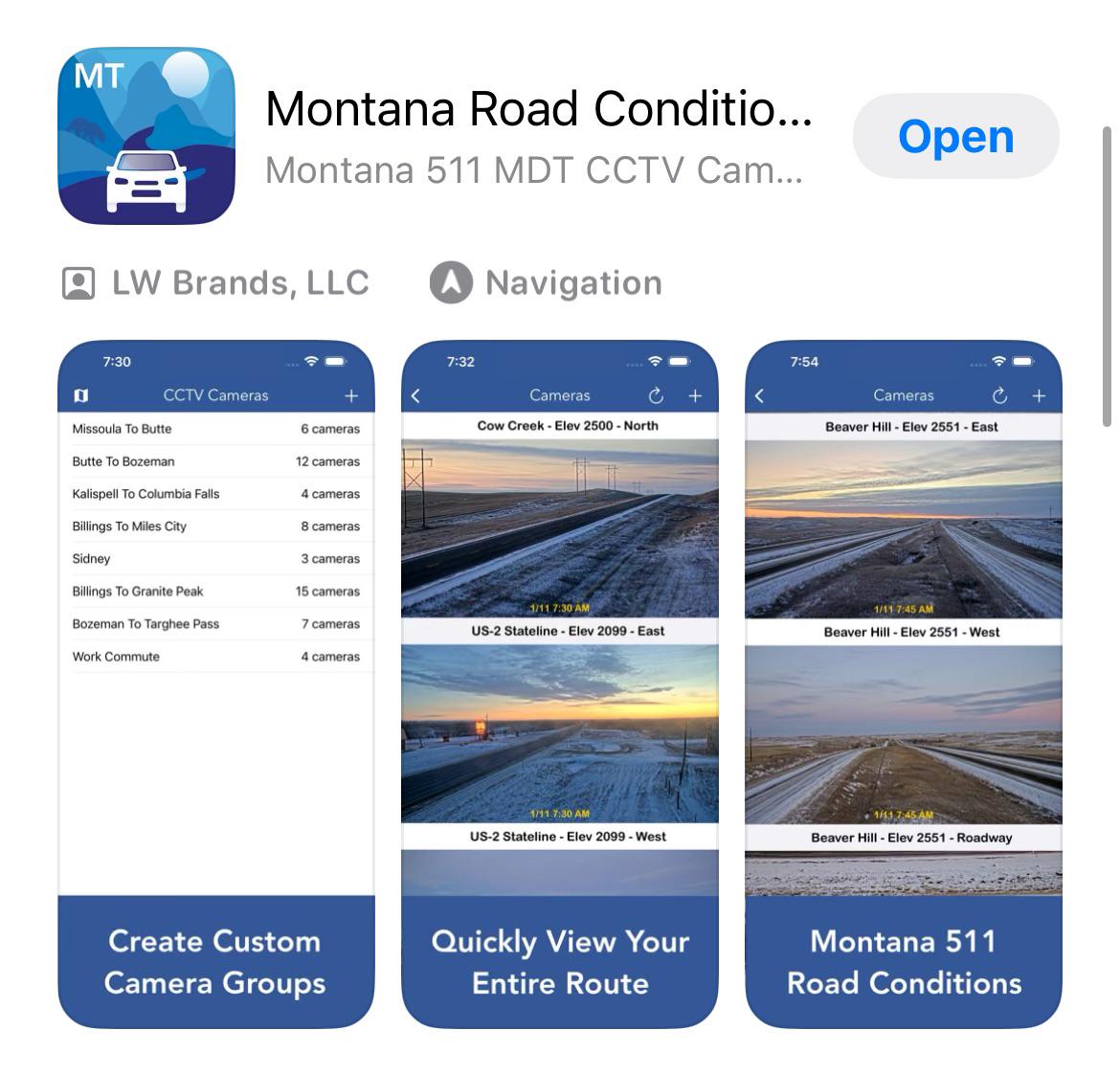 Just released a MT traffic camera app (iOS) that lets you create custom
