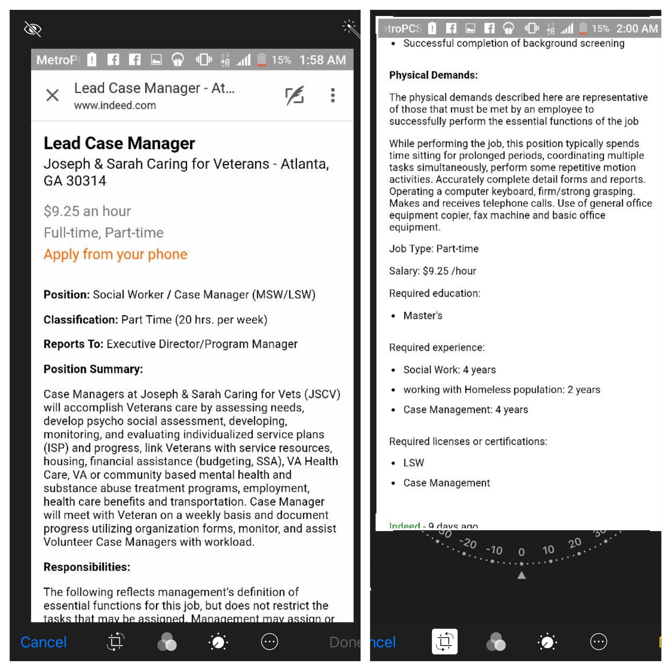 Case manager job in Atlanta requires 4 years of experience and a