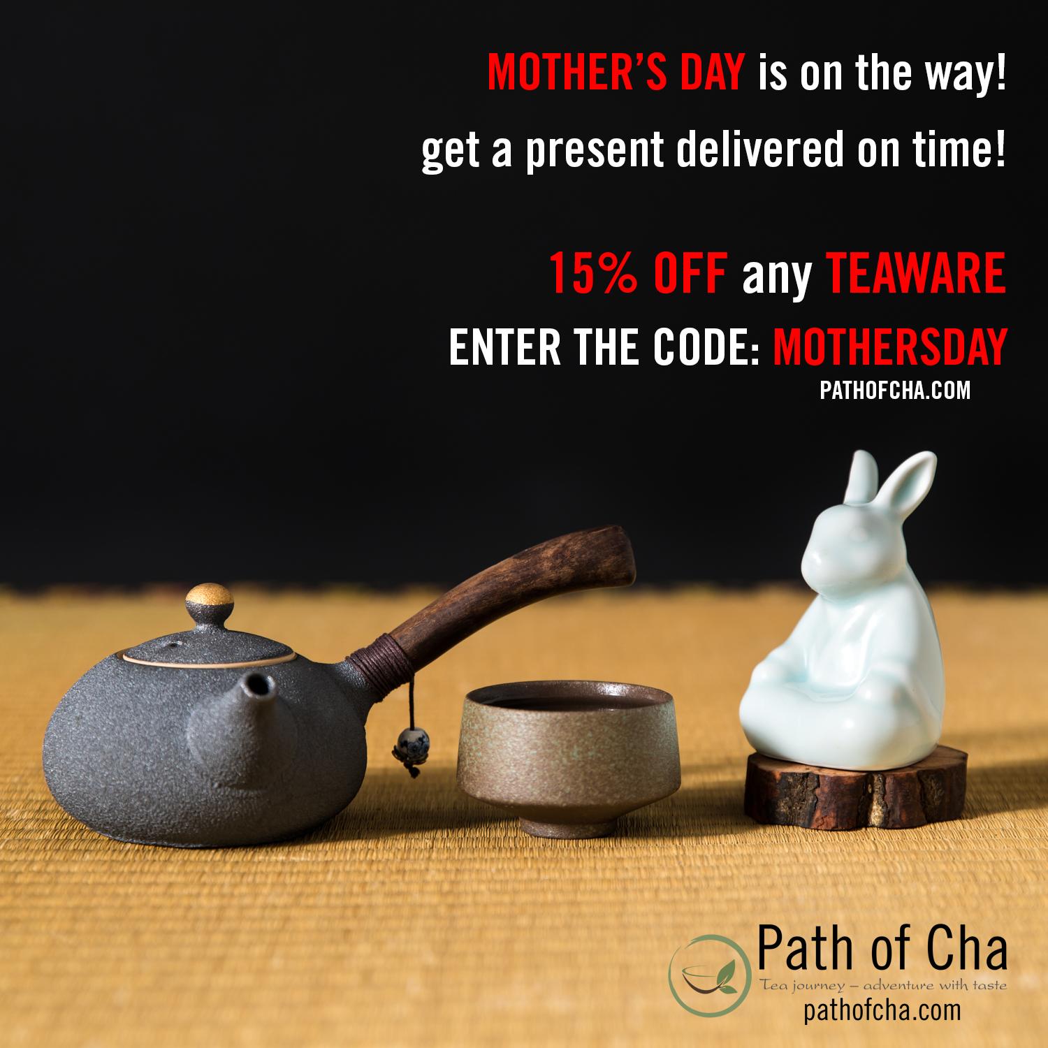 15 OFF any TEAWARE. Discount code MOTHERSDAY r/teasales