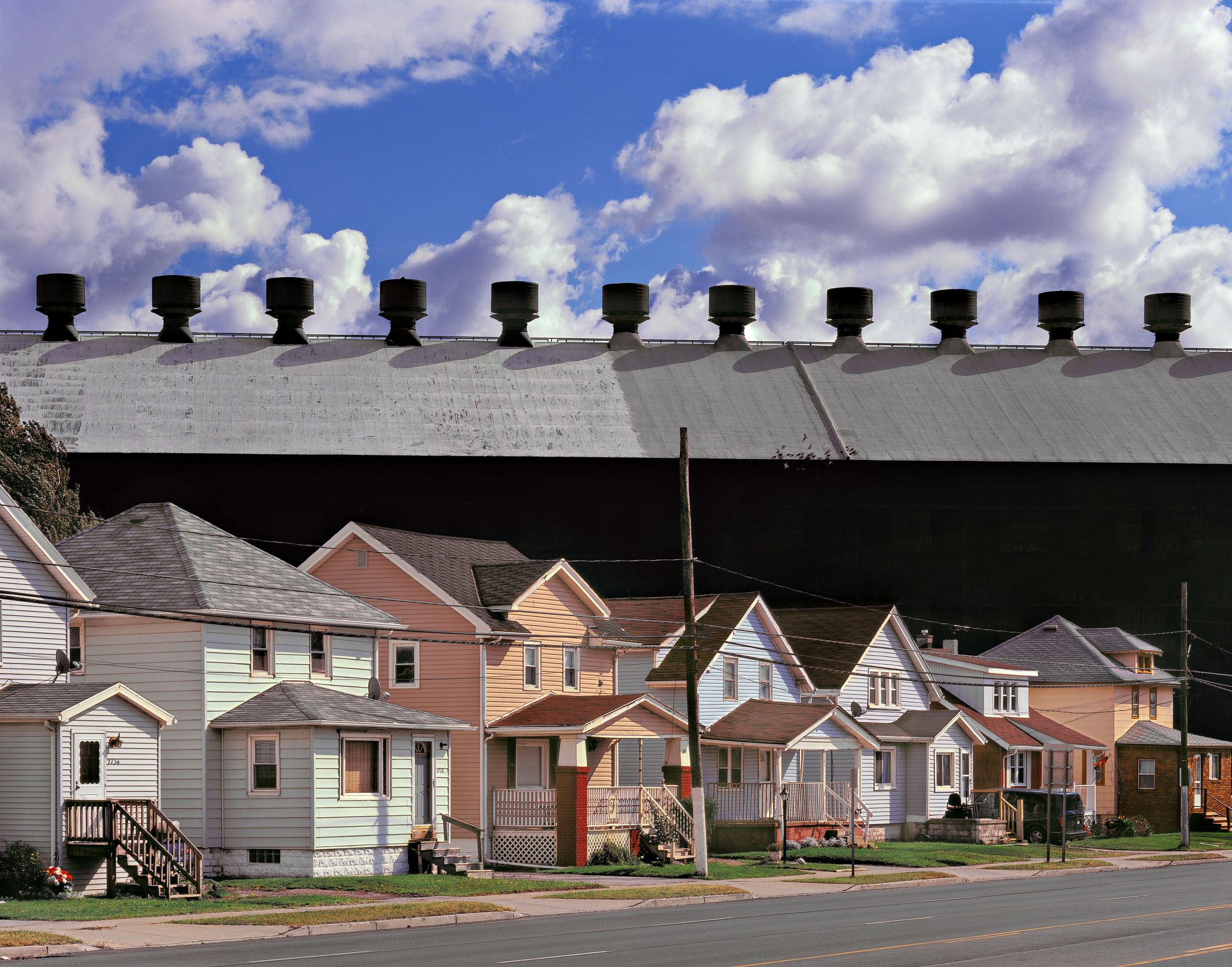 Living next to a steel mill, Lackawanna, New York (Photo John