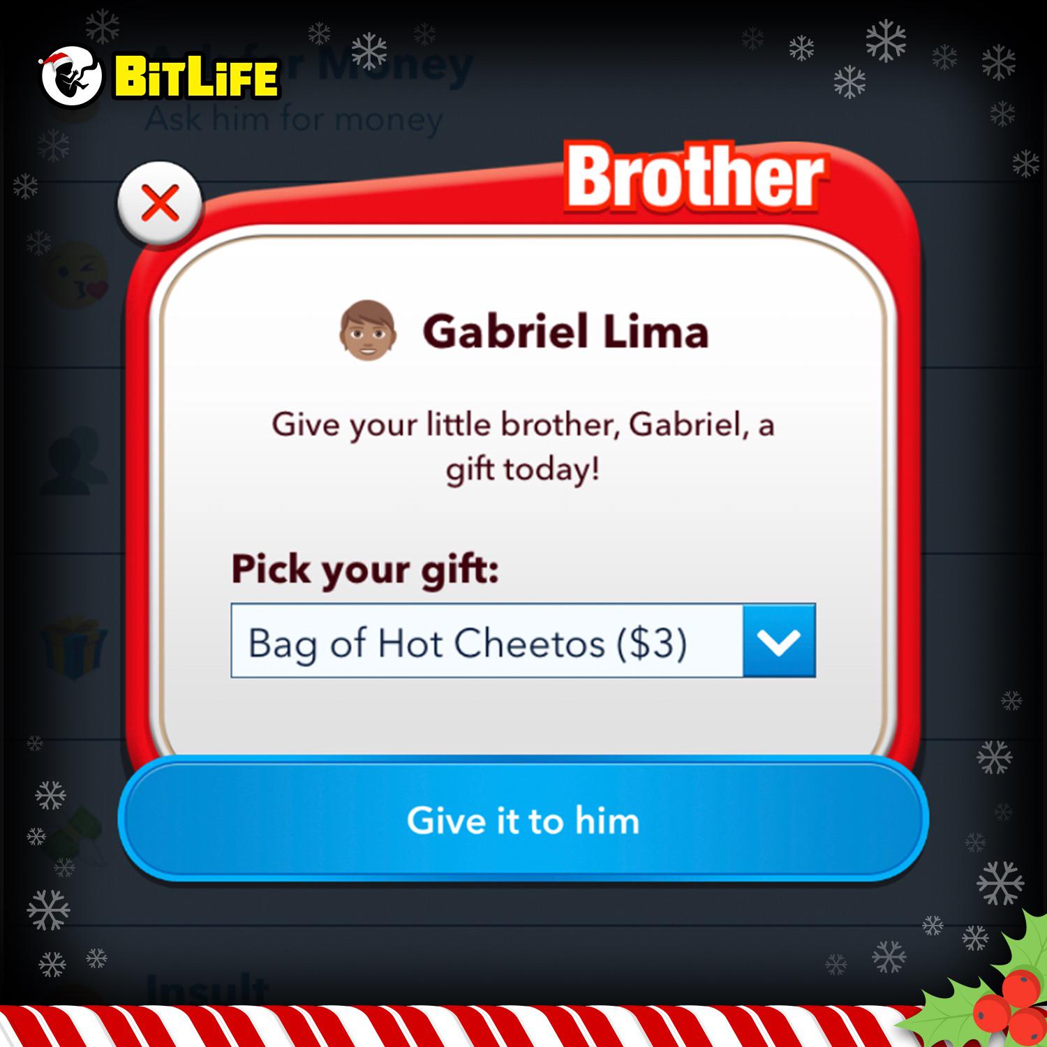 🎄We always get Gabe dozens of Hot Cheeto bags for the holidays. It’s a