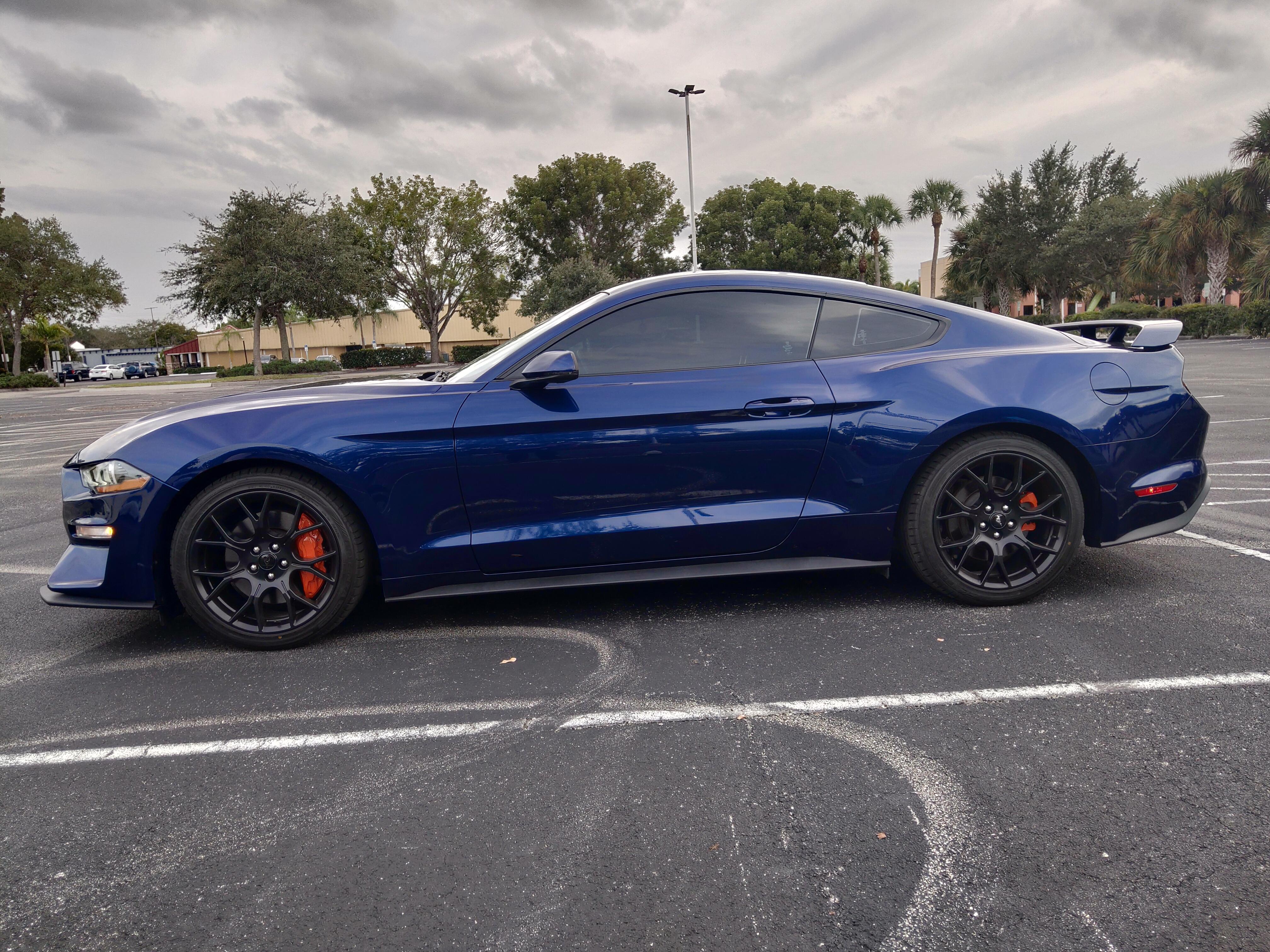 Kona Blue Ecoboost Performance Package with Metallic Orange Brake