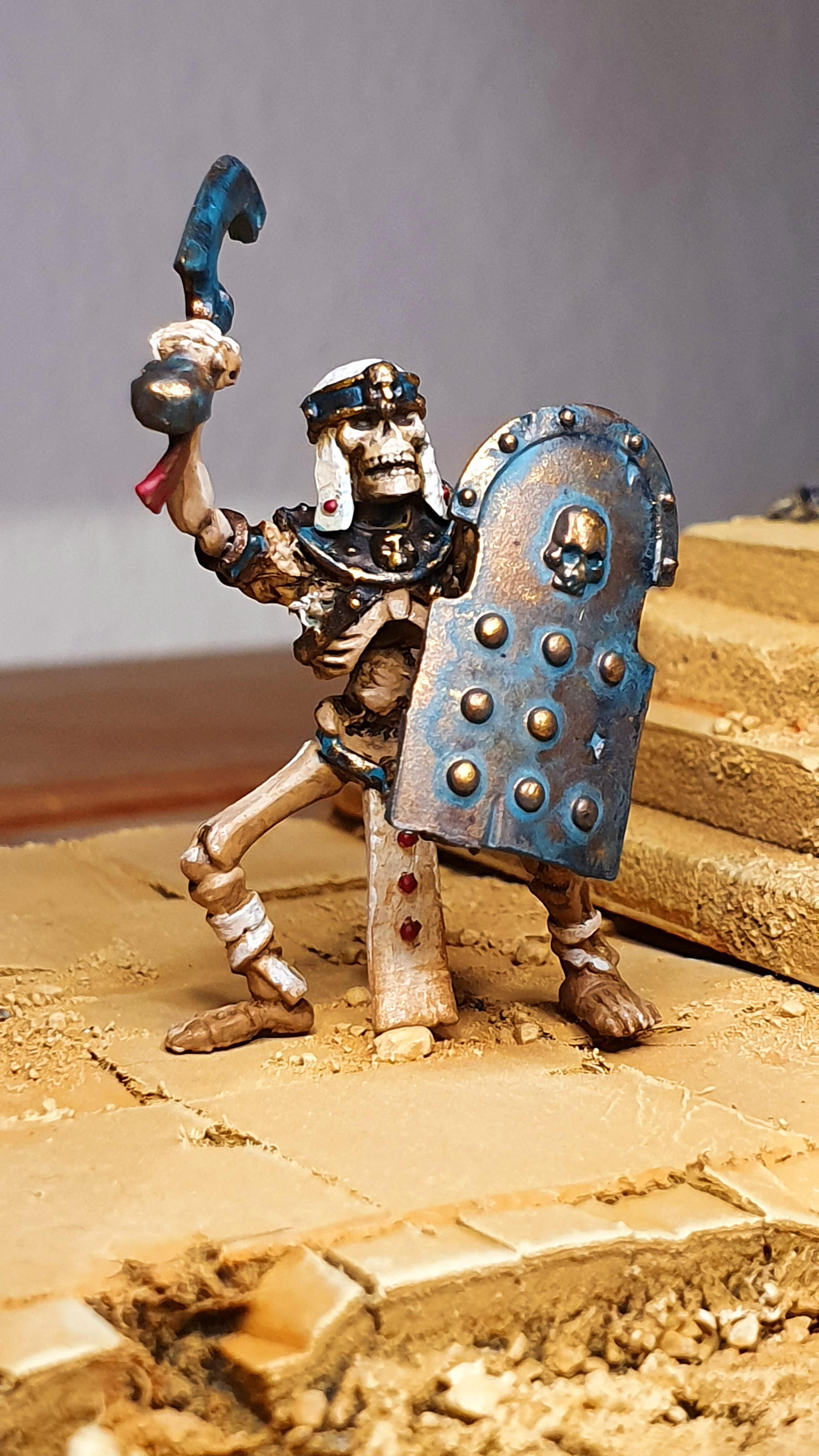 Recently started painting warhammer miniatures. This is a test model