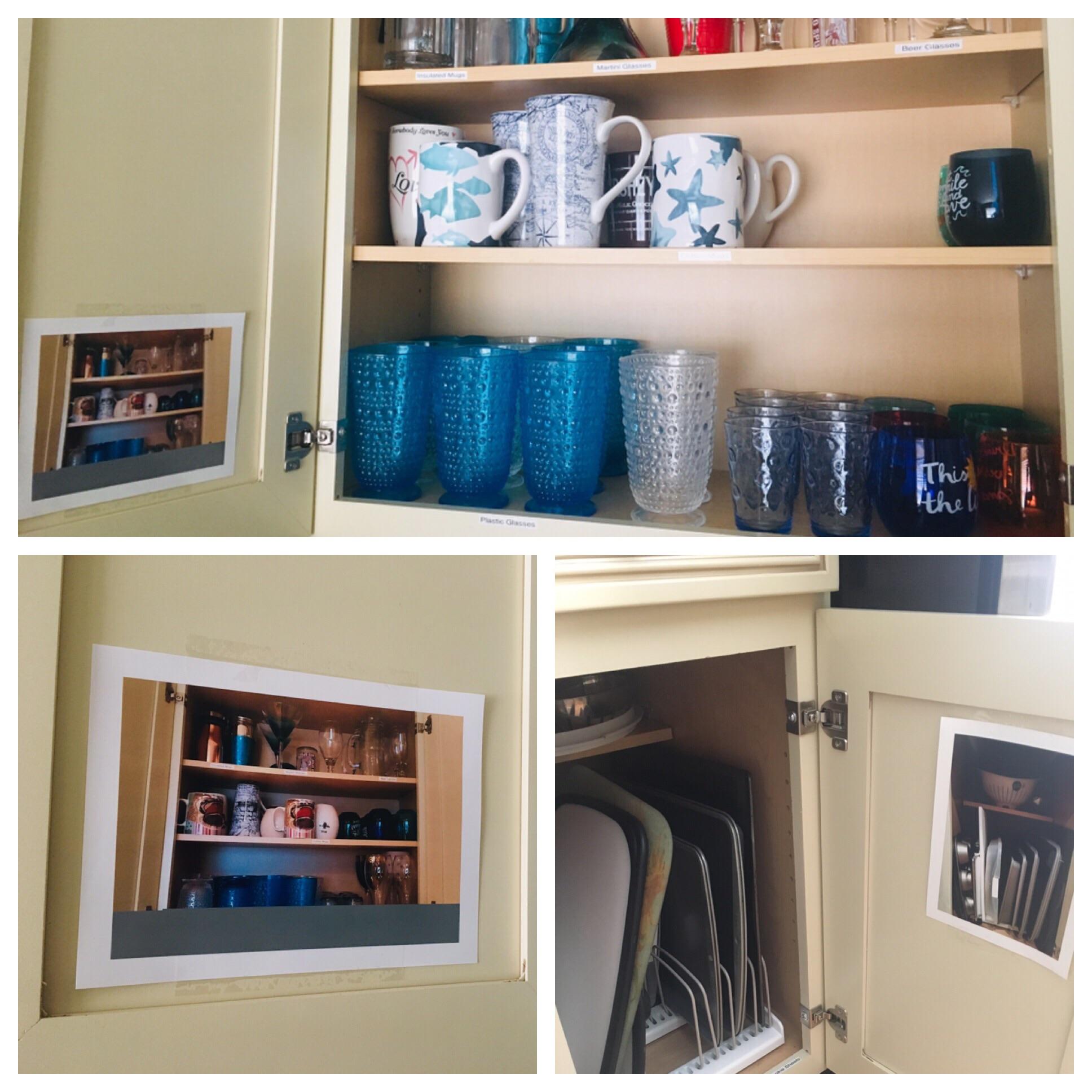 The place where we stayed had pictures in the kitchen showing