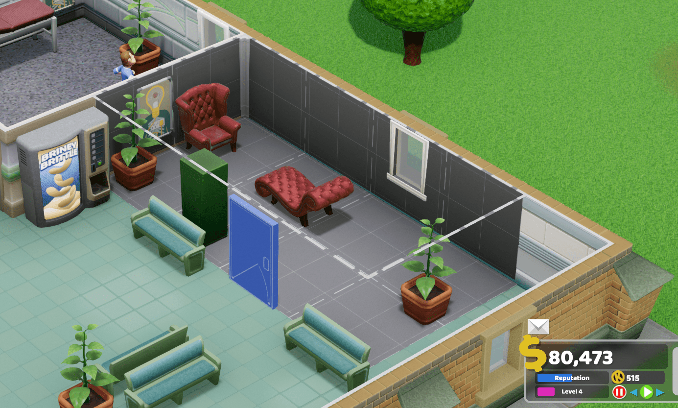 Why the game doesn't allow creating this psychiatry room? ("not ready