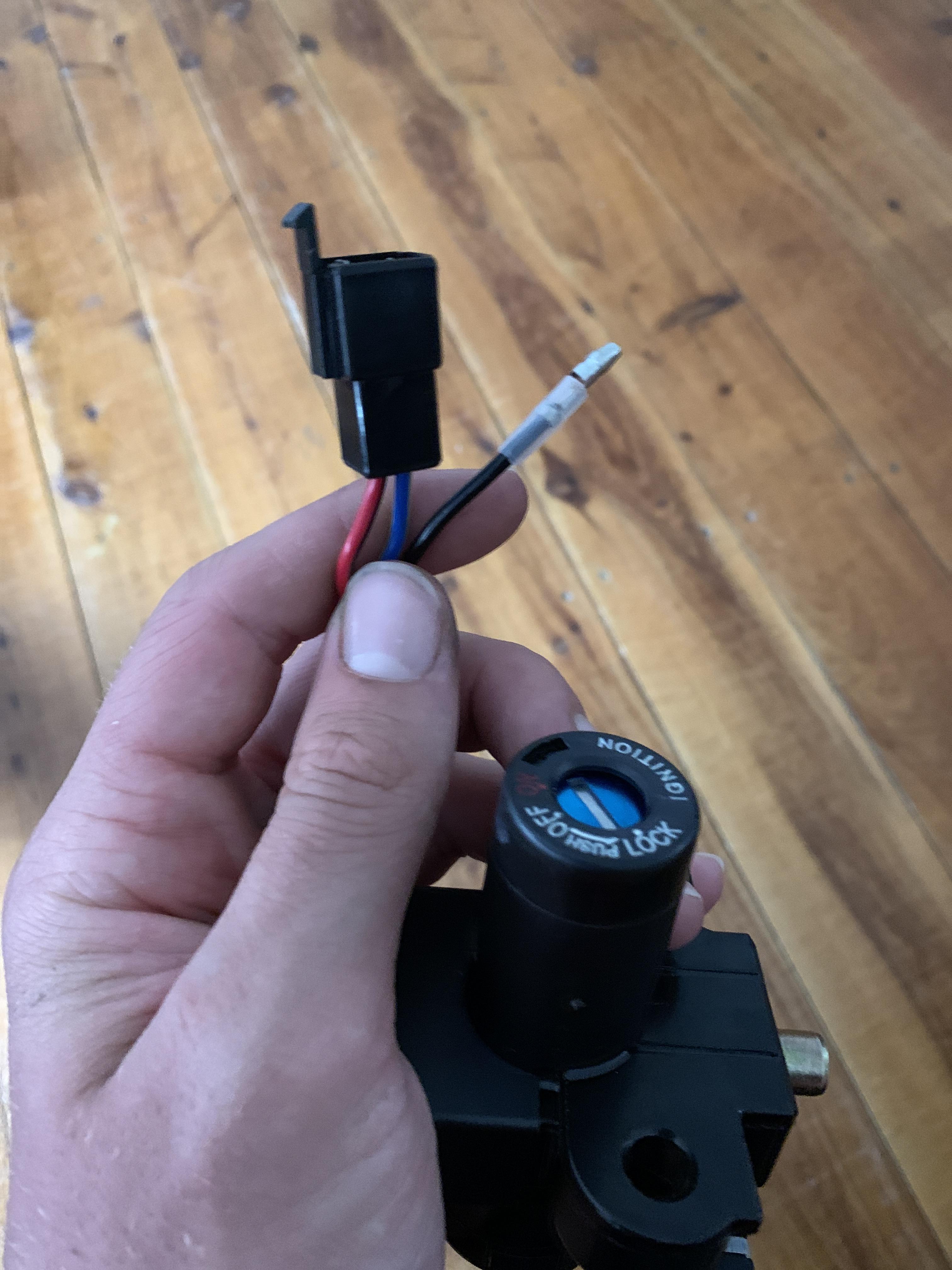 Replacing ignition barrel, is that little wire with the metal end supposed to be crimped or is