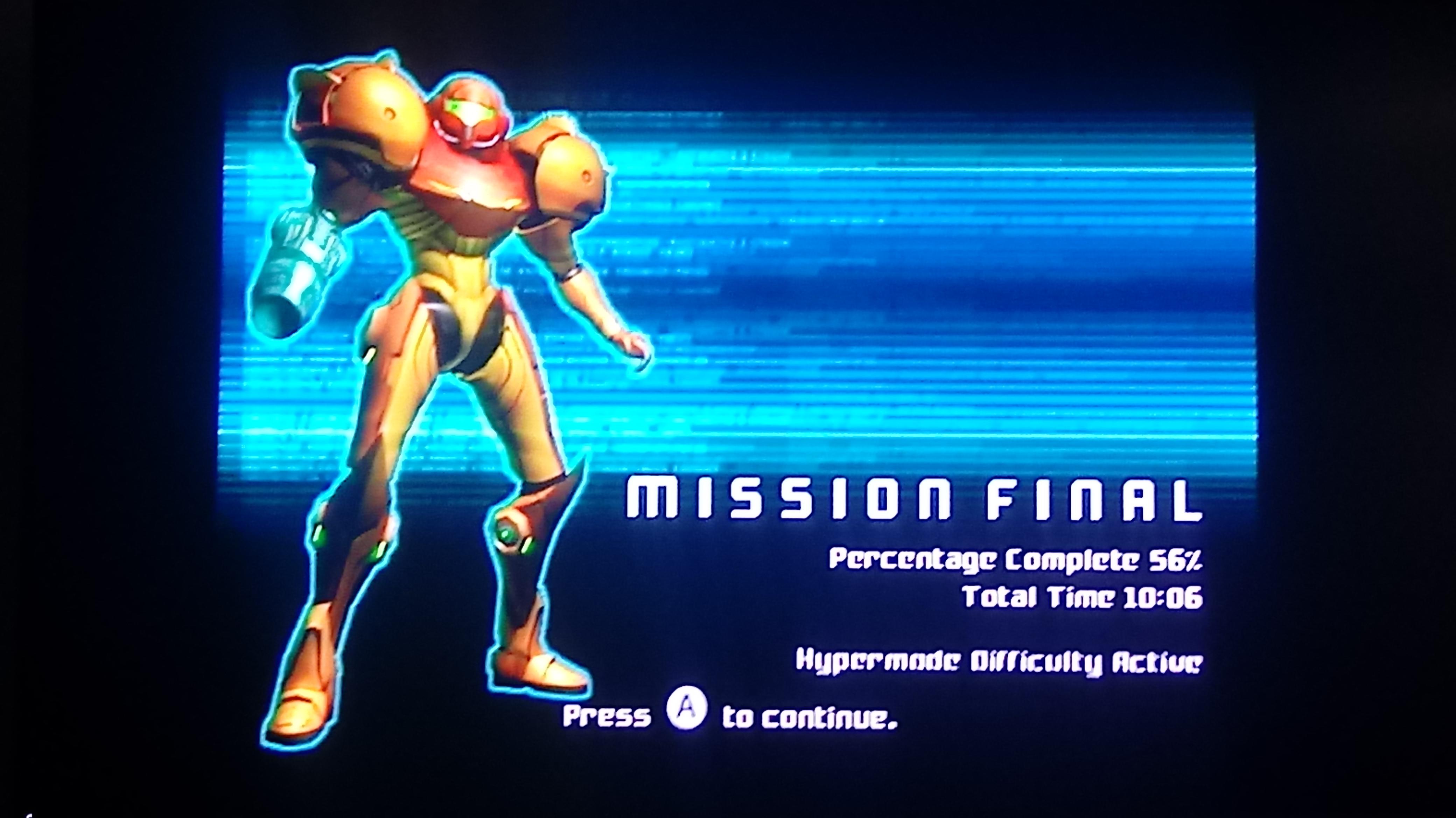 Just beat metroid prime for the first time on the trilogy